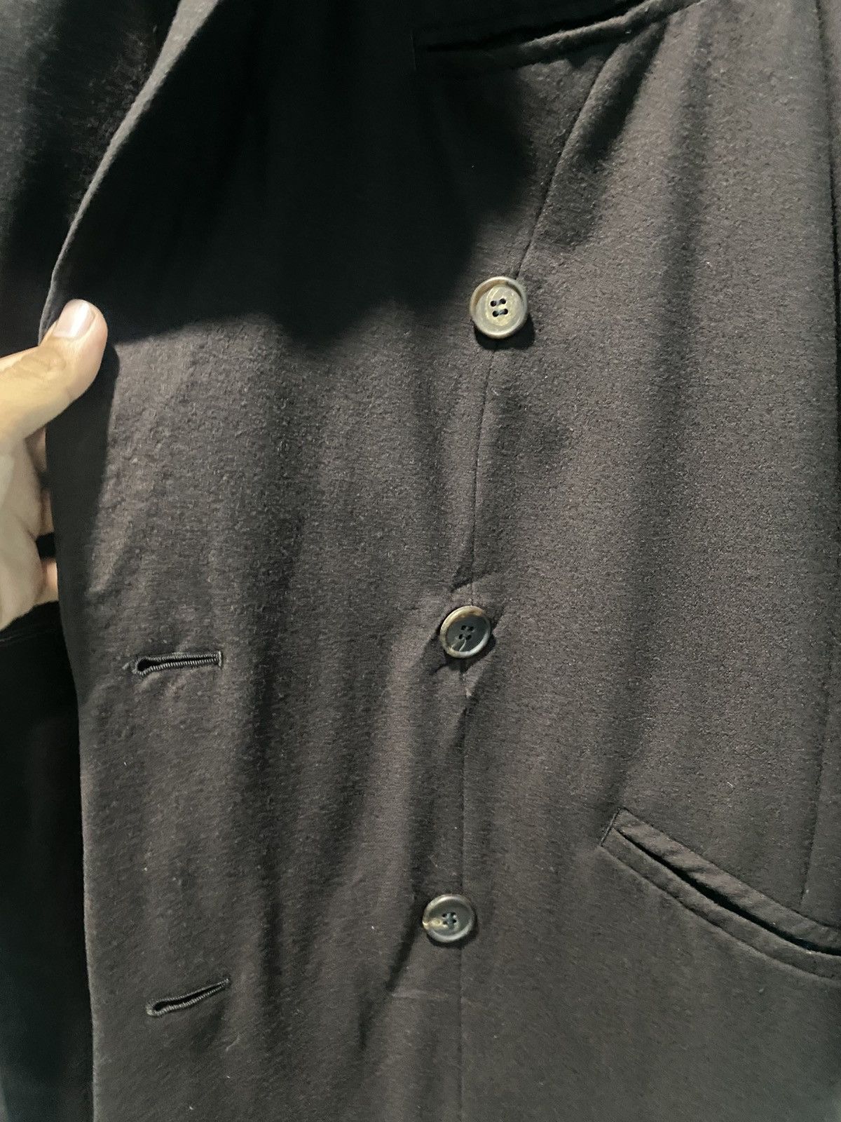 Issey Miyake Archive 80’s Issey Miyake Double Breasted Coat Wool Jacket Size US XL / EU 56 / 4 - 8 Thumbnail