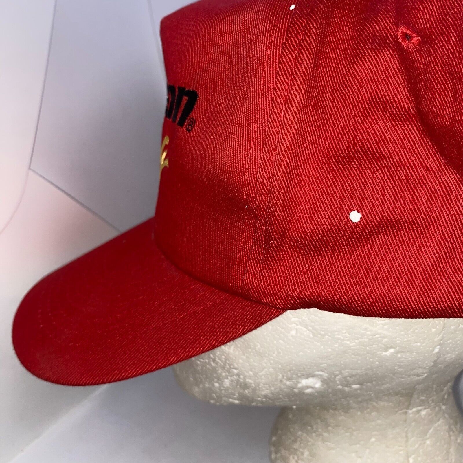 Vintage Vintage Snap-On Racing Snapback Hat Red Cap Size ONE SIZE - 3 Thumbnail