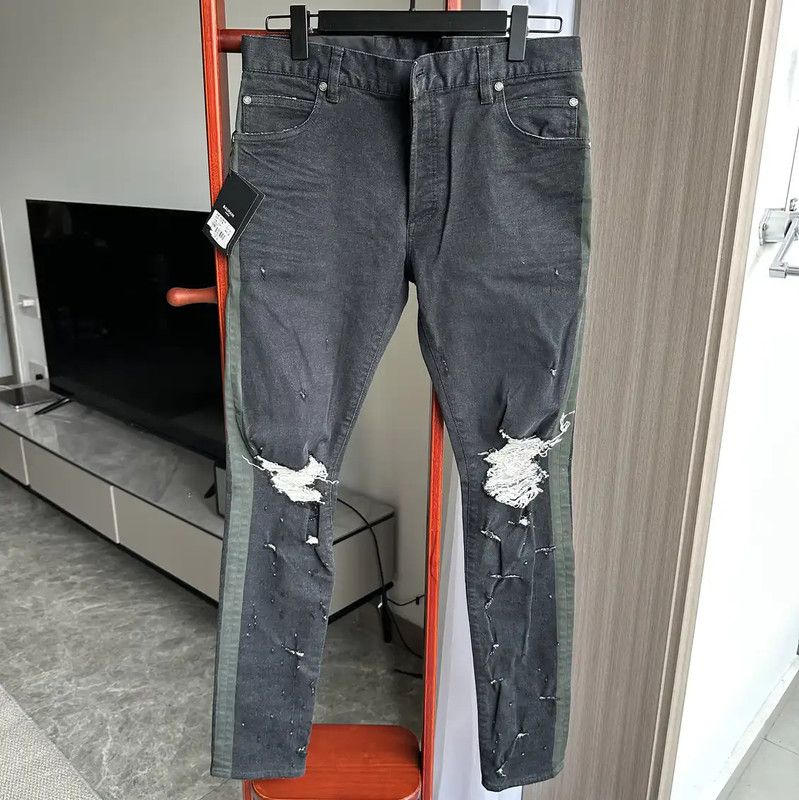 Balmain Balmain Black Cotton Casual Pants for Men 0089 Size US 34 / EU 50 - 1 Thumbnail
