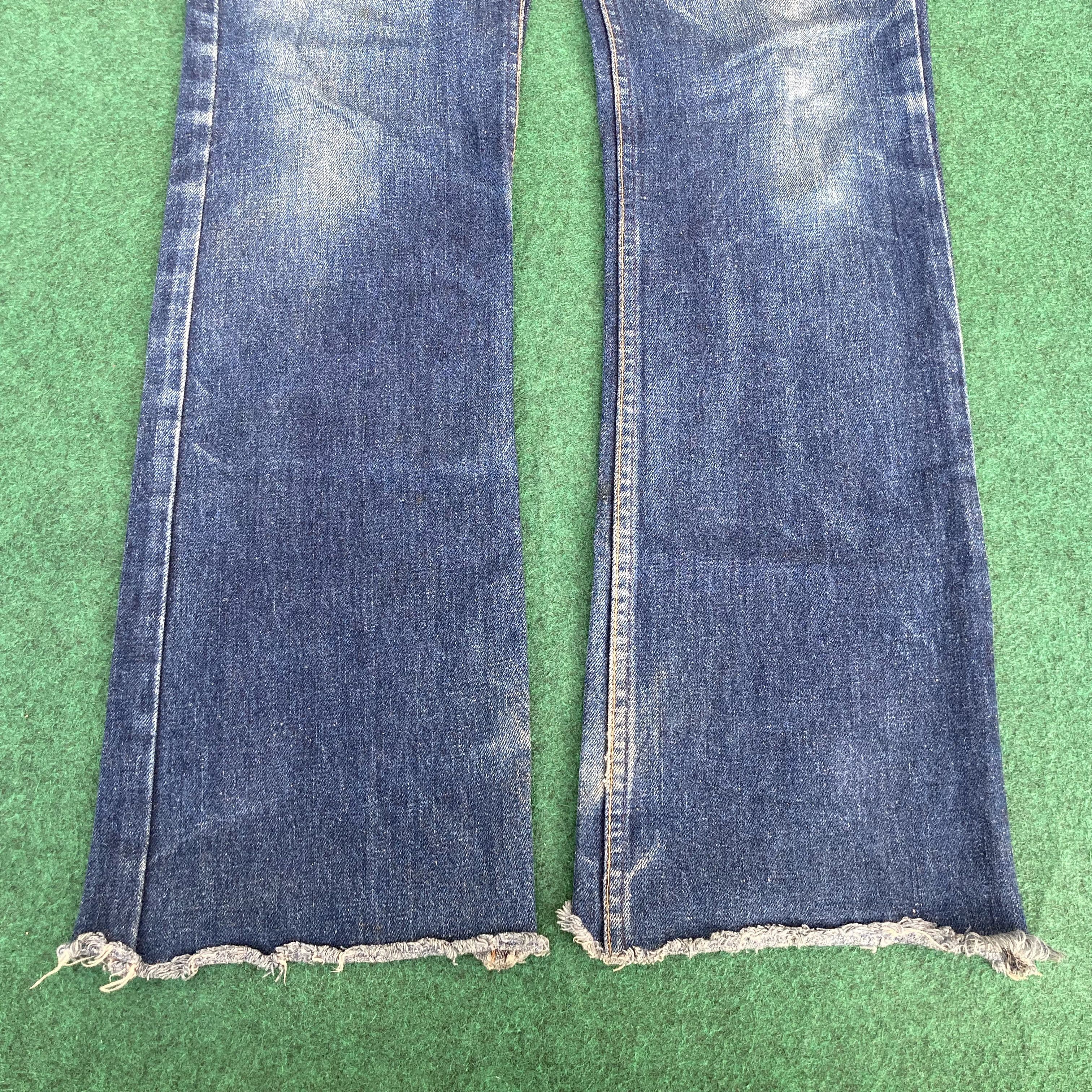 Levi's 30x33 Vtg Levis 517 Faded Blue Denim Flared Bootcut Jeans Size US 30 / EU 46 - 10 Thumbnail