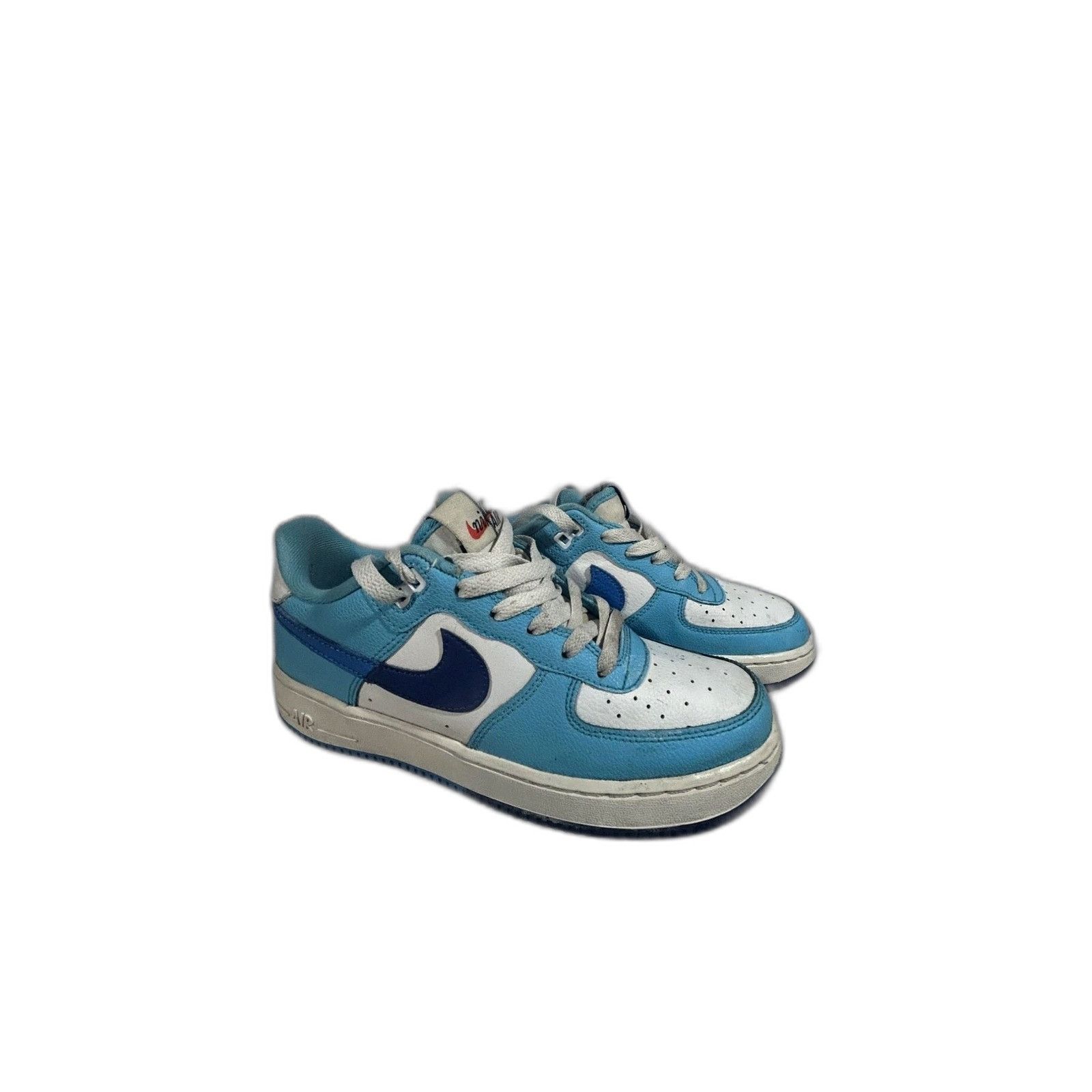 Nike Nike Air Force 1 LV8 2 GS AF1 Split Light Photo Blue Kids Sn Size US XXS / EU 40 - 1 Thumbnail