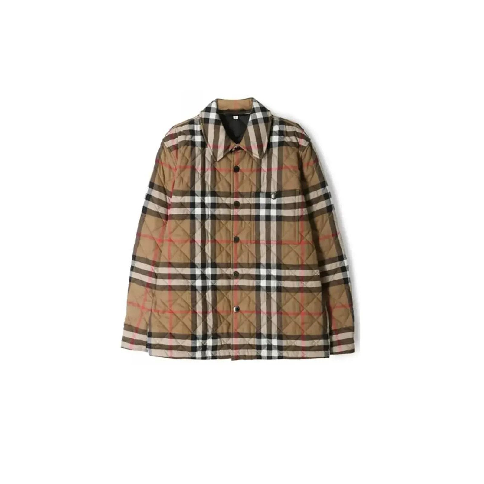 Burberry o1w1db10326 Quilted Check Collared Jacket in Multicolor Size US L / EU 52-54 / 3 - 1 Preview