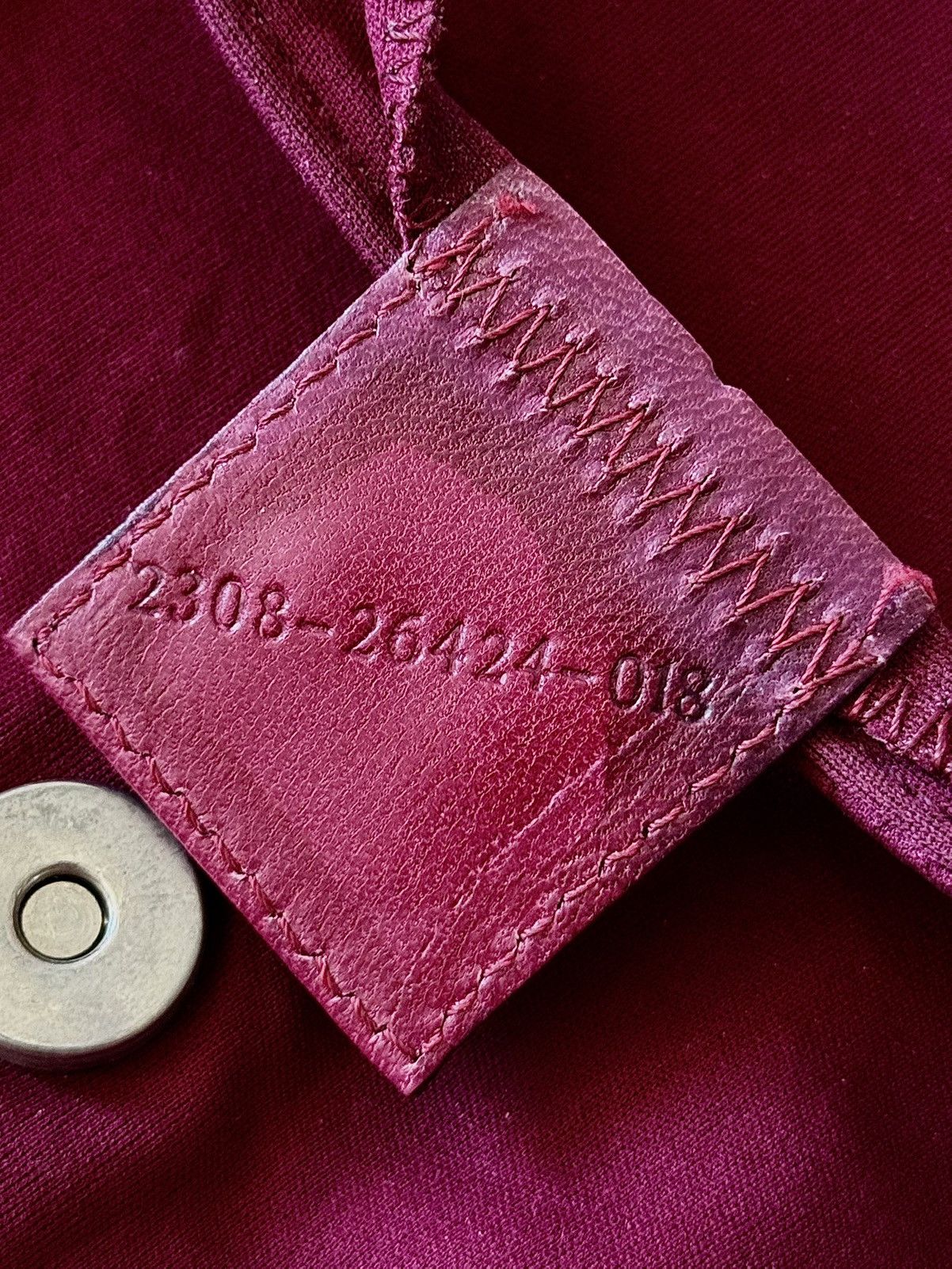 Fendi - 2000’s - Classic Baguette - Raspberry Neoprene Bag