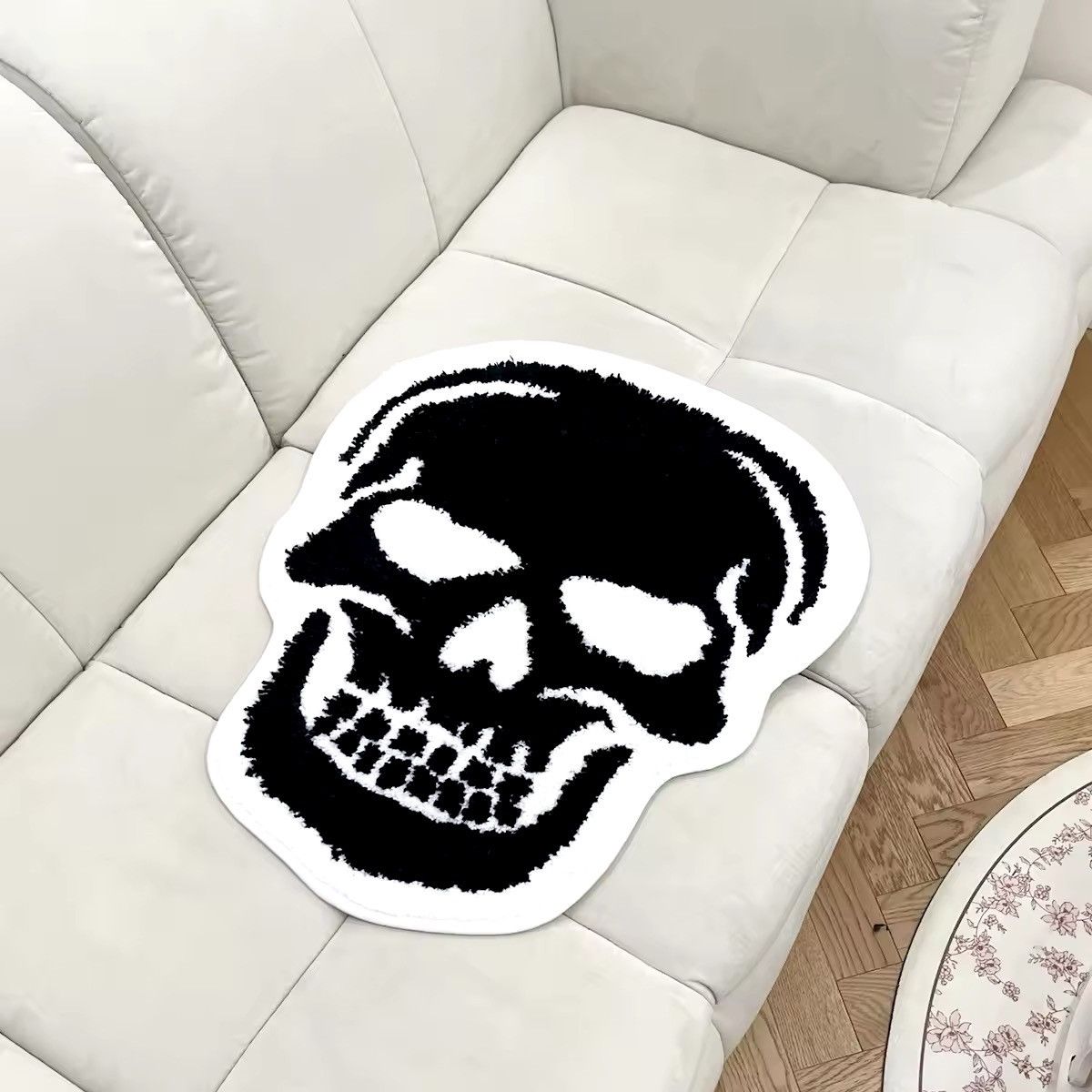 Handmade 3D Handmade Gothic Skull Head Punk Soft Rug Size ONE SIZE - 2 Thumbnail