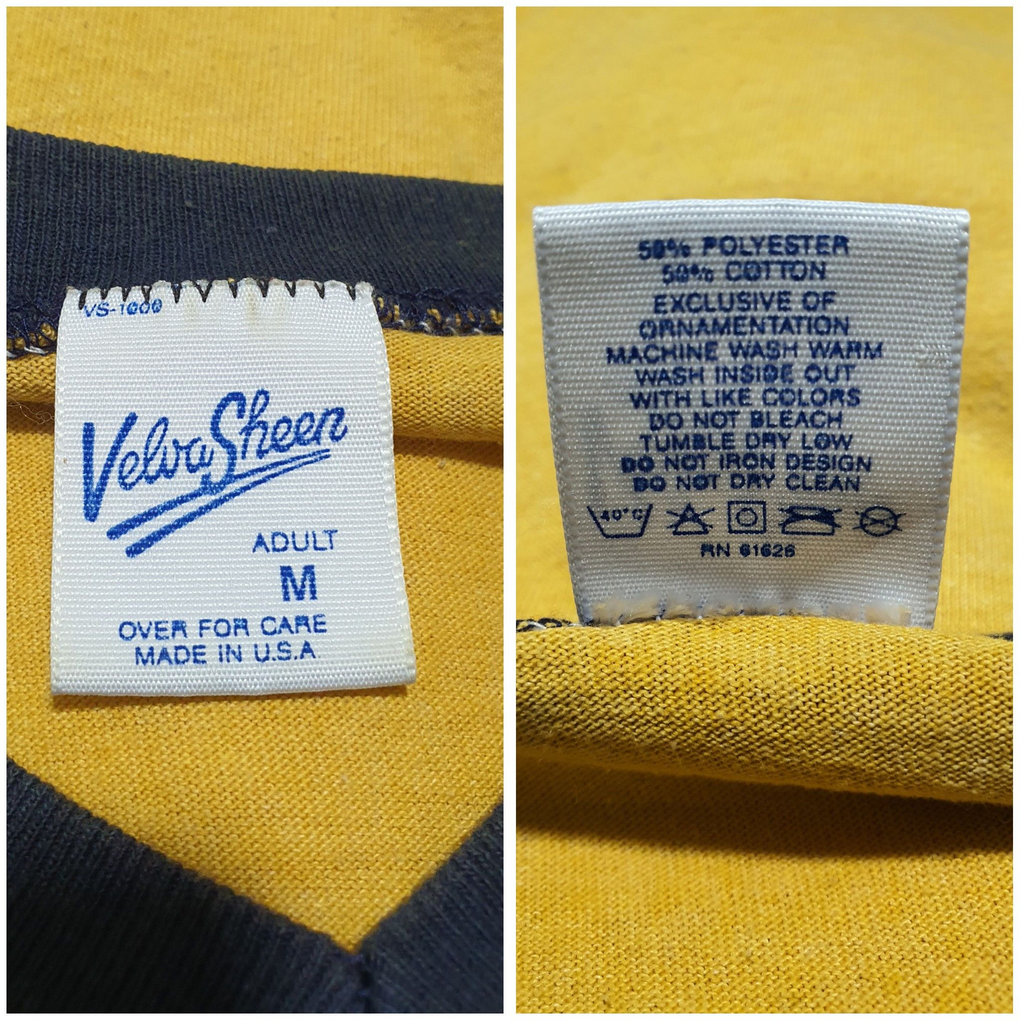 Mickey Mouse × Velva Sheen × Vintage MICKEY MOUSE 90’S VELVA SHEEN 19”/26” VINTAGE T-SHIRT Size US M / EU 48-50 / 2 - 2 Thumbnail