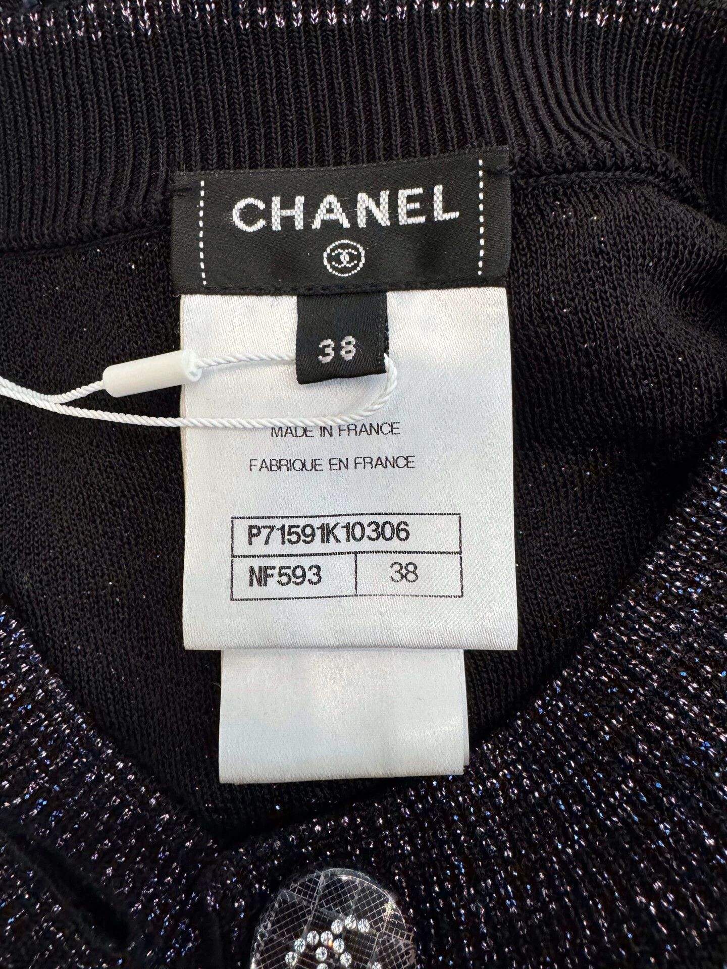 Chanel Chanel Women's Black Jumpsuit with Colorful and Sequins Size XS / US 0-2 / IT 36-38 - 6 Thumbnail