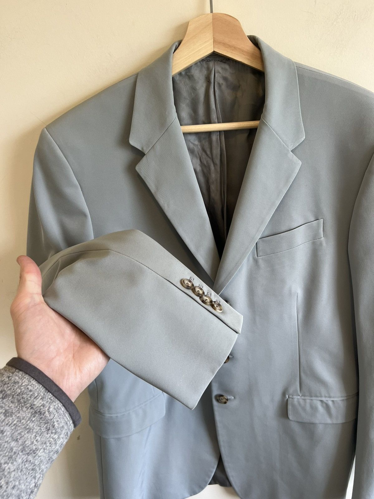 Prada FW2001 Prada Sport Nylon Grey Runway Blazer Rayon Medium Size 50R - 2 Thumbnail