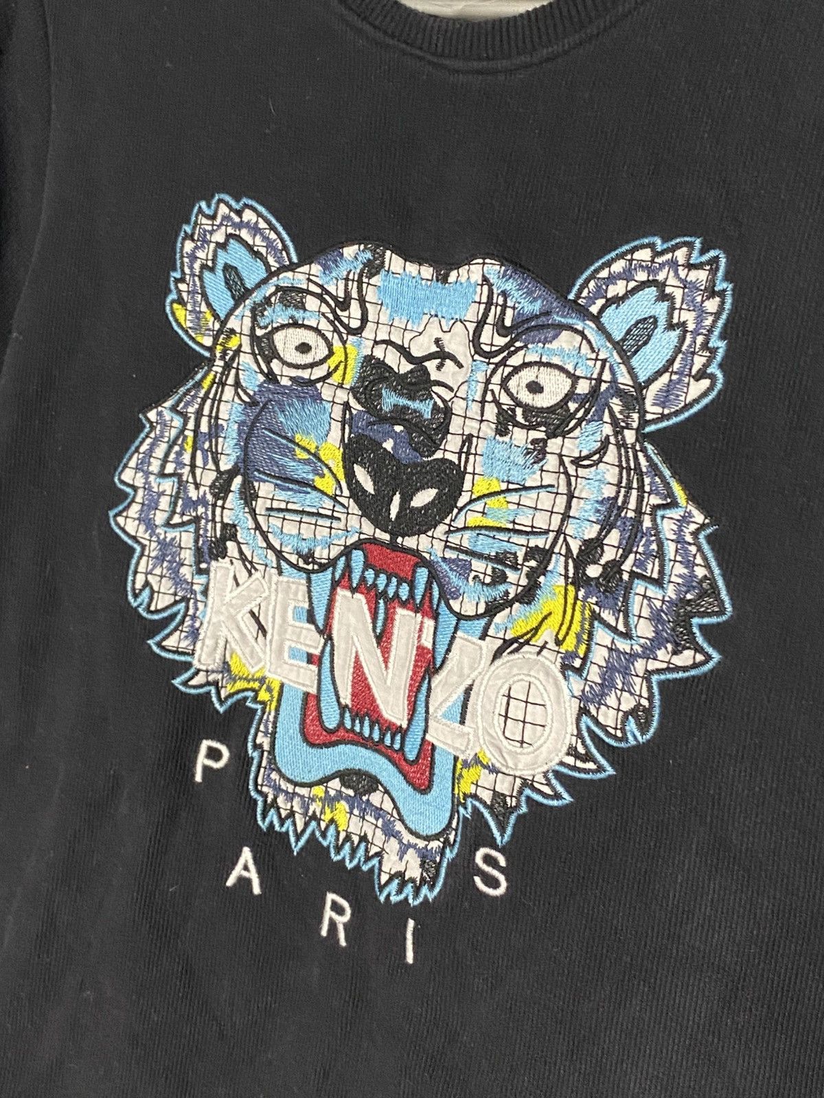 Kenzo Kenzo Embroidered Tiger Jumper Sweatshirt Black Mens Sz M Size US M / EU 48-50 / 2 - 7 Thumbnail