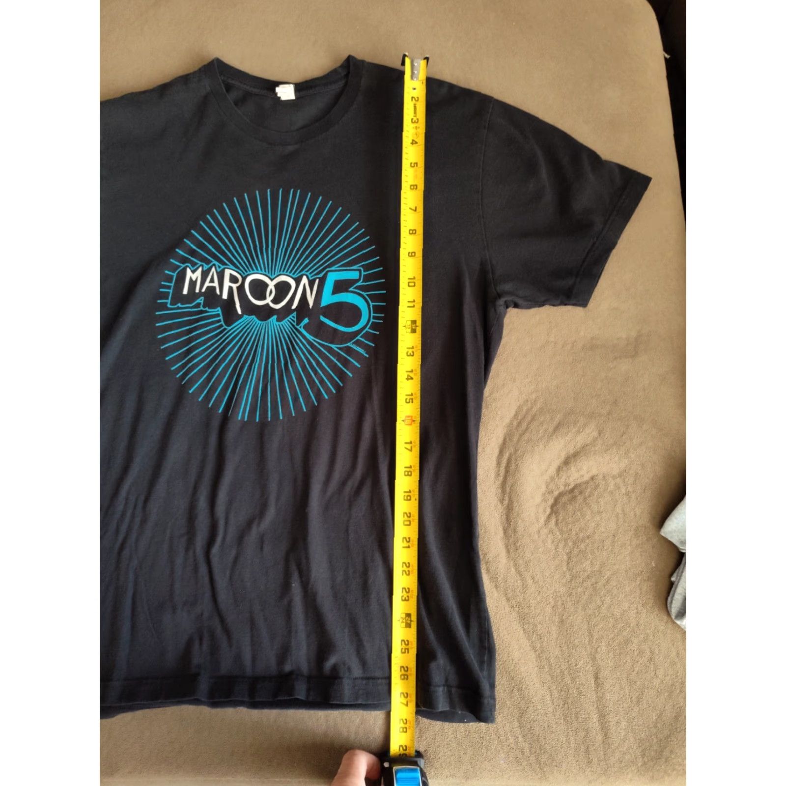 Next Level Maroon 5 Band Graphic Tee Mens Size L Black Short Sleeve T-Shirt Size US L / EU 52-54 / 3 - 6 Thumbnail