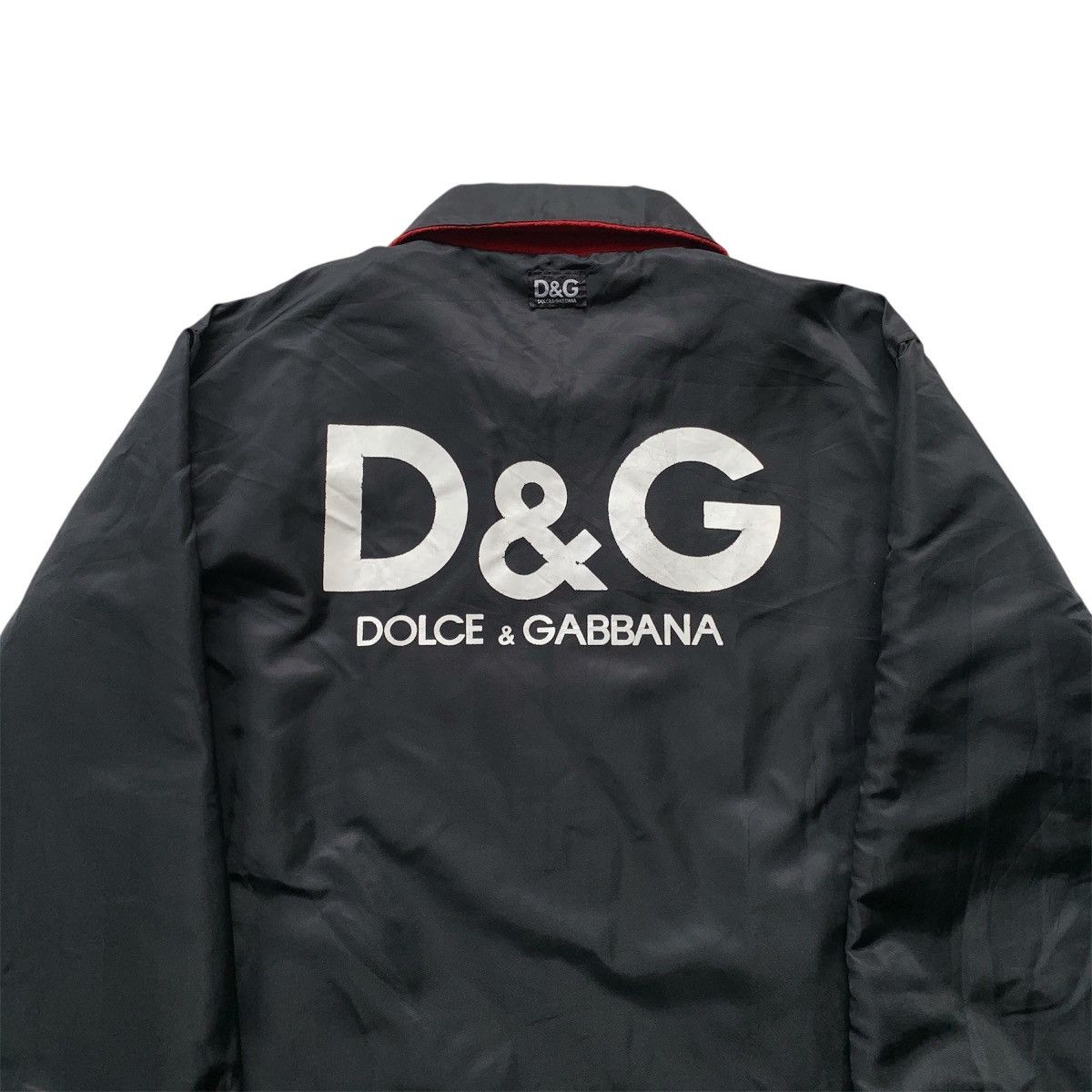 Dolce & Gabbana Vintage Dolce & Gabbana Spell Out Big Logo Reversible Jacket Size US XL / EU 56 / 4 - 10 Thumbnail