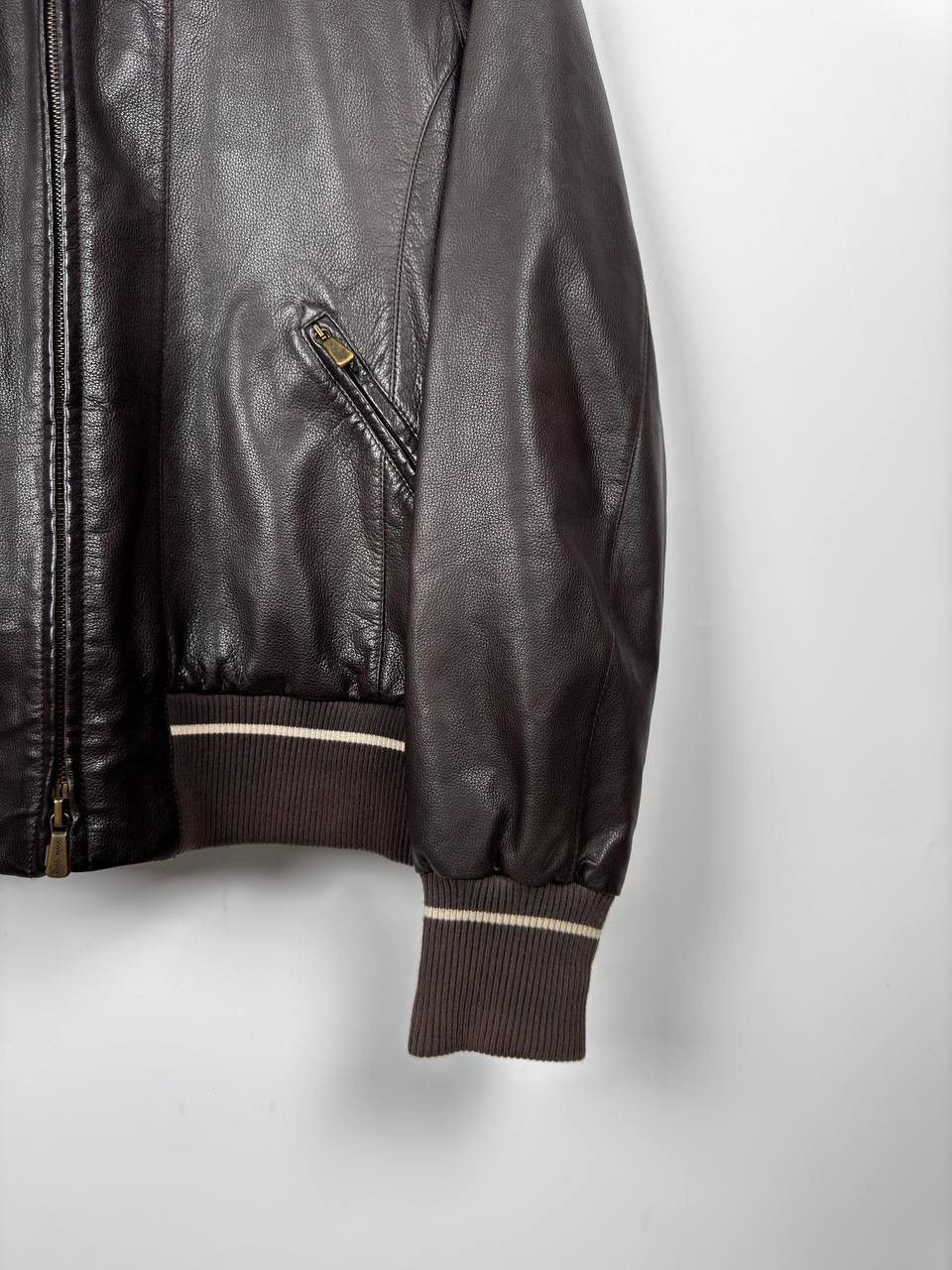 Loro Piana Loro Piana Leather Bomber Jacket Size US S / EU 44-46 / 1 - 6 Thumbnail