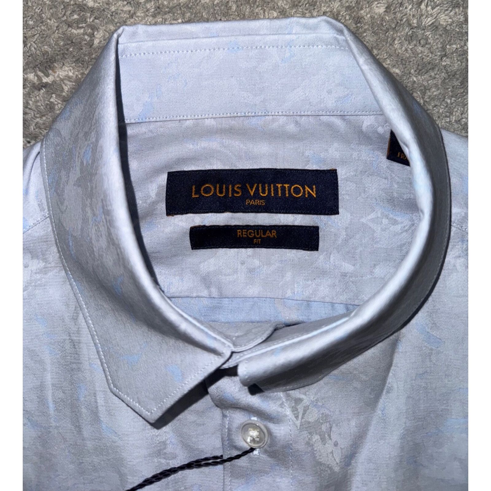 Louis Vuitton Louis Vuitton Regular Shirt DNA Collar Monogram Long Sleeve Size US S / EU 44-46 / 1 - 5 Thumbnail