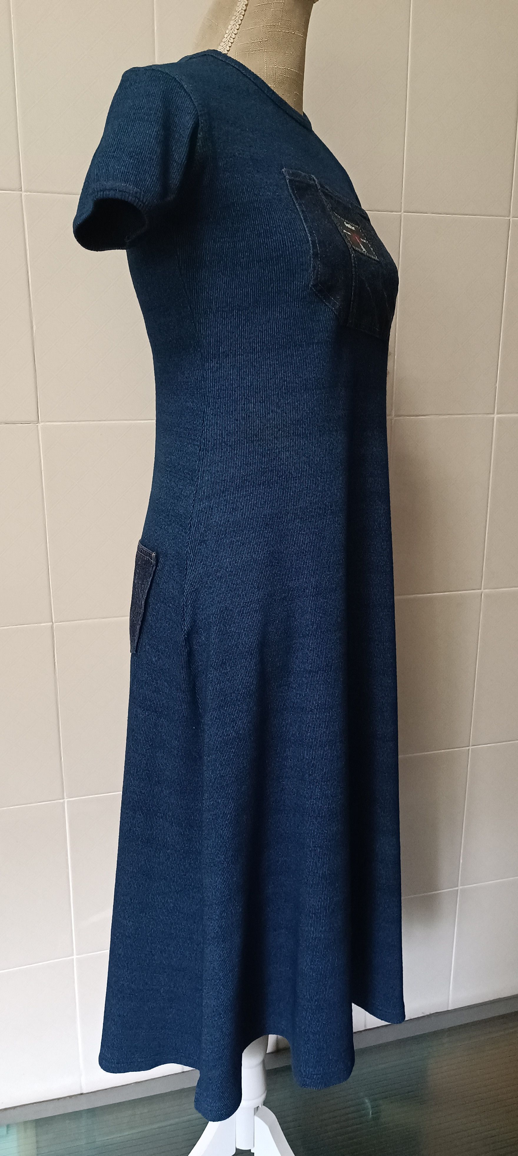 Jean Paul Gaultier 90's - Gaultier Jeans Denim pockets - maxi dress Size M / US 6-8 / IT 42-44 - 8 Thumbnail