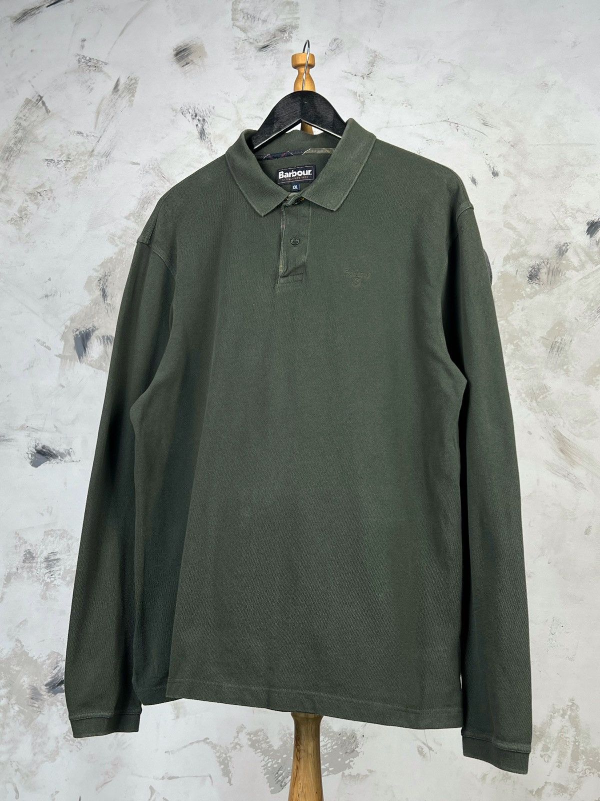 Barbour Barbour Long Sleeve Polo Shirt Size XL - XXL Size US XXL / EU 58 / 5 - 1 Thumbnail