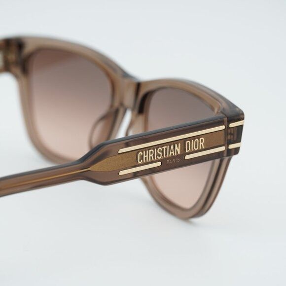 Dior Dior DIORSIGNATURE S6U 64F1 Sunglasses Brown Square Frame Size ONE SIZE - 10 Thumbnail