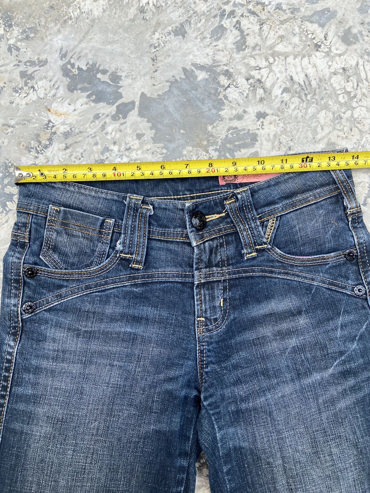 Japanese Brand Vintage Y2K rush hour denim pants flare Size 26" / US 2 / IT 38 - 12 Thumbnail