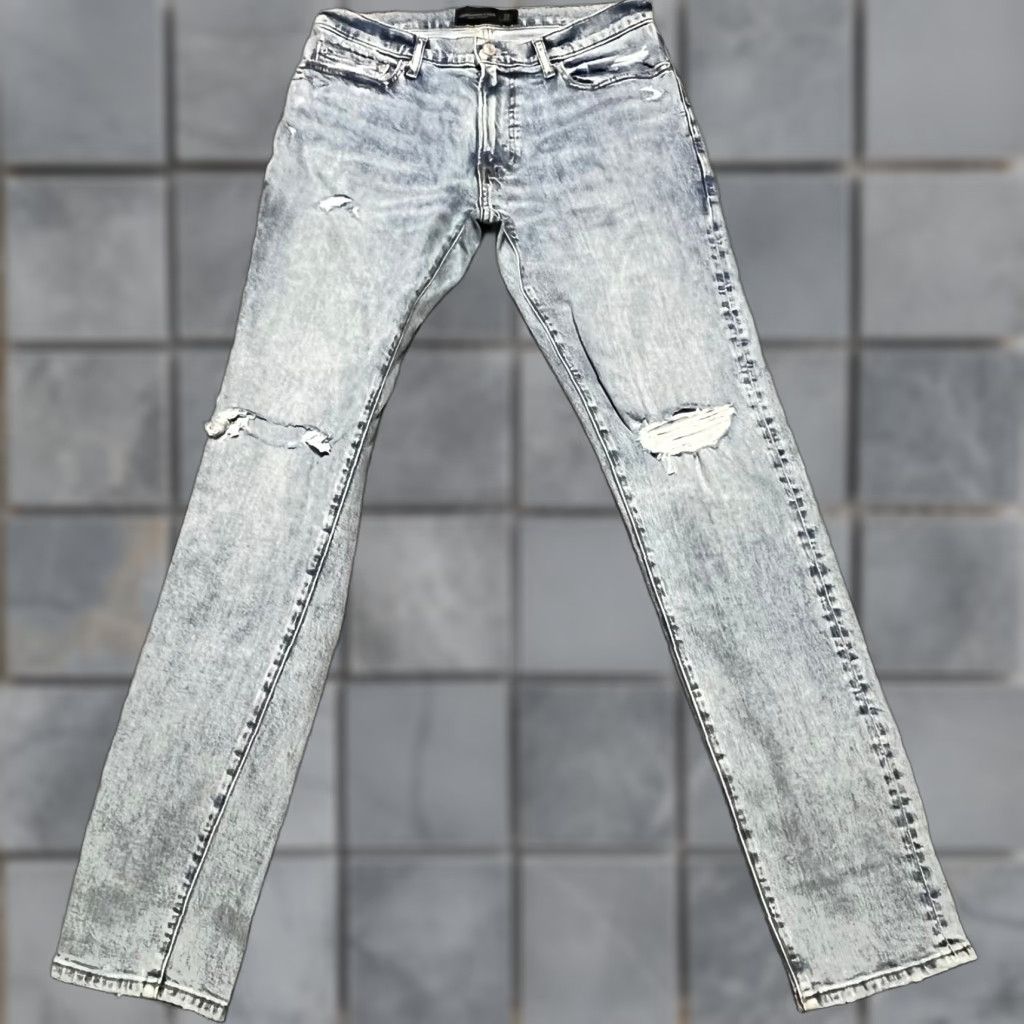 Abercrombie & Fitch Abercrombie & Fitch Jeans Mens 32 X34 Skinny Stretch Blue Denim Pants Distressed Skinny Jeans Mens 32 X34 Blue Denim Mens Distressed Size US 32 / EU 48 - 1 Thumbnail