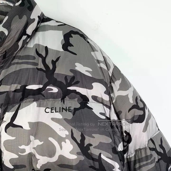 Celine Celine 23 Camouflage Logo Puffer Jacket. Size US S / EU 44-46 / 1 - 3 Thumbnail