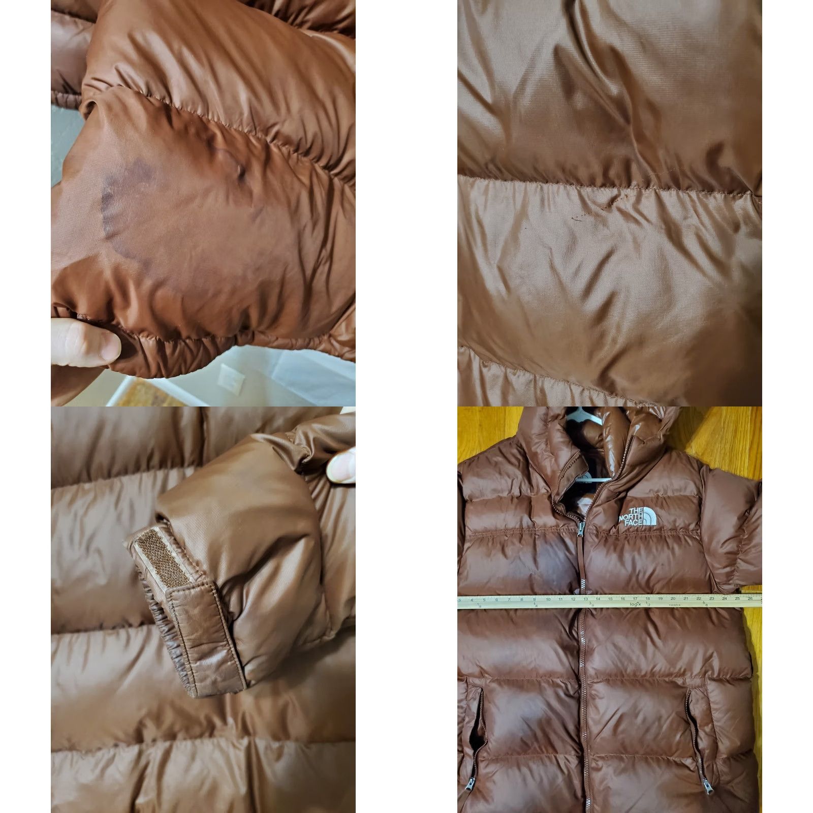 The North Face The North Face Women’s Nuptse 700 Down Puffer Jacket XXL Brown Hooded Size XXL / US 16-18 / IT 52-54 - 8 Thumbnail