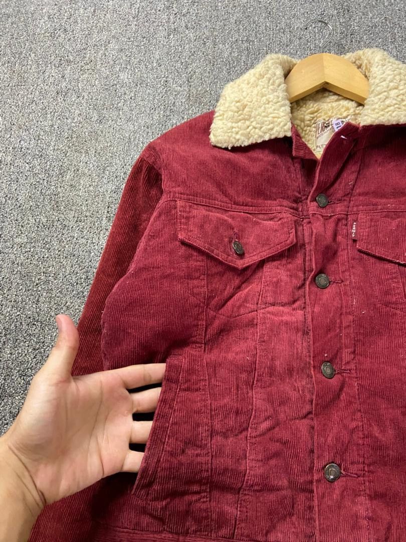 Japanese Brand Permit Western Corduroy Jacket with Sherpa Lining (205) Size US XXS / EU 40 - 6 Thumbnail