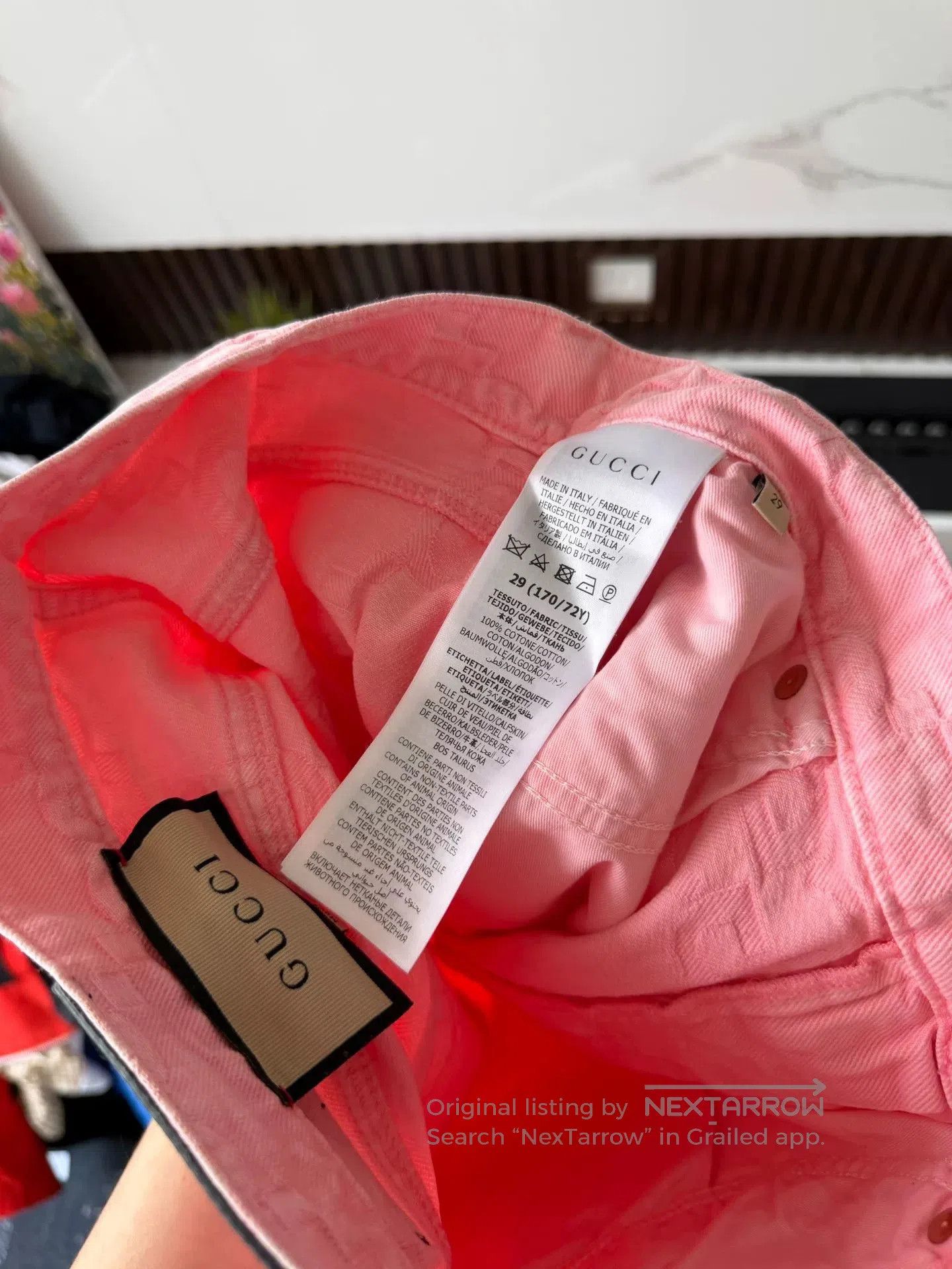 Gucci Gucci Pink Full Print Jeans. Size 29" - 4 Thumbnail
