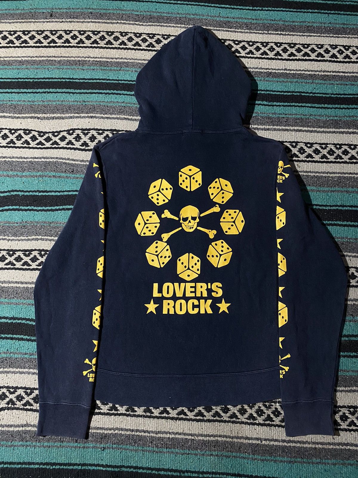 Japanese Brand 1990s Super Lovers Dice to Dice Thermal Hoodie Size US M / EU 48-50 / 2 - 2 Thumbnail