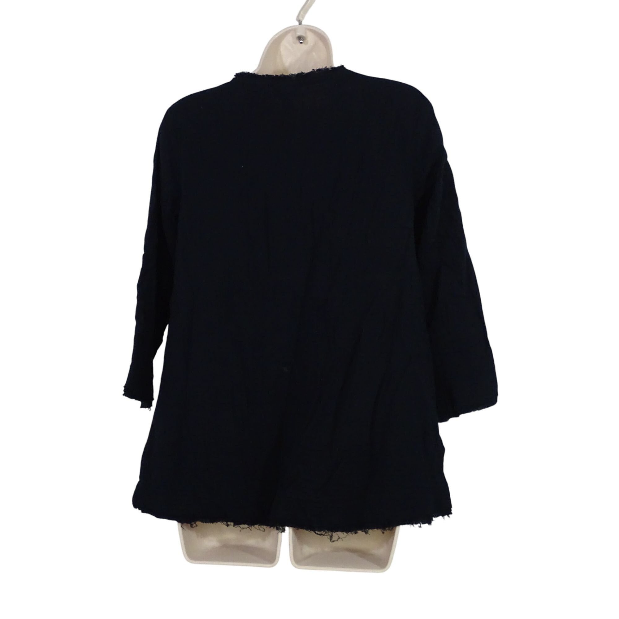 Other LOGO Lori Goldstein Black Button Front Gauze Top Size XXS Size XXS / US 00 / IT 34 - 4 Thumbnail
