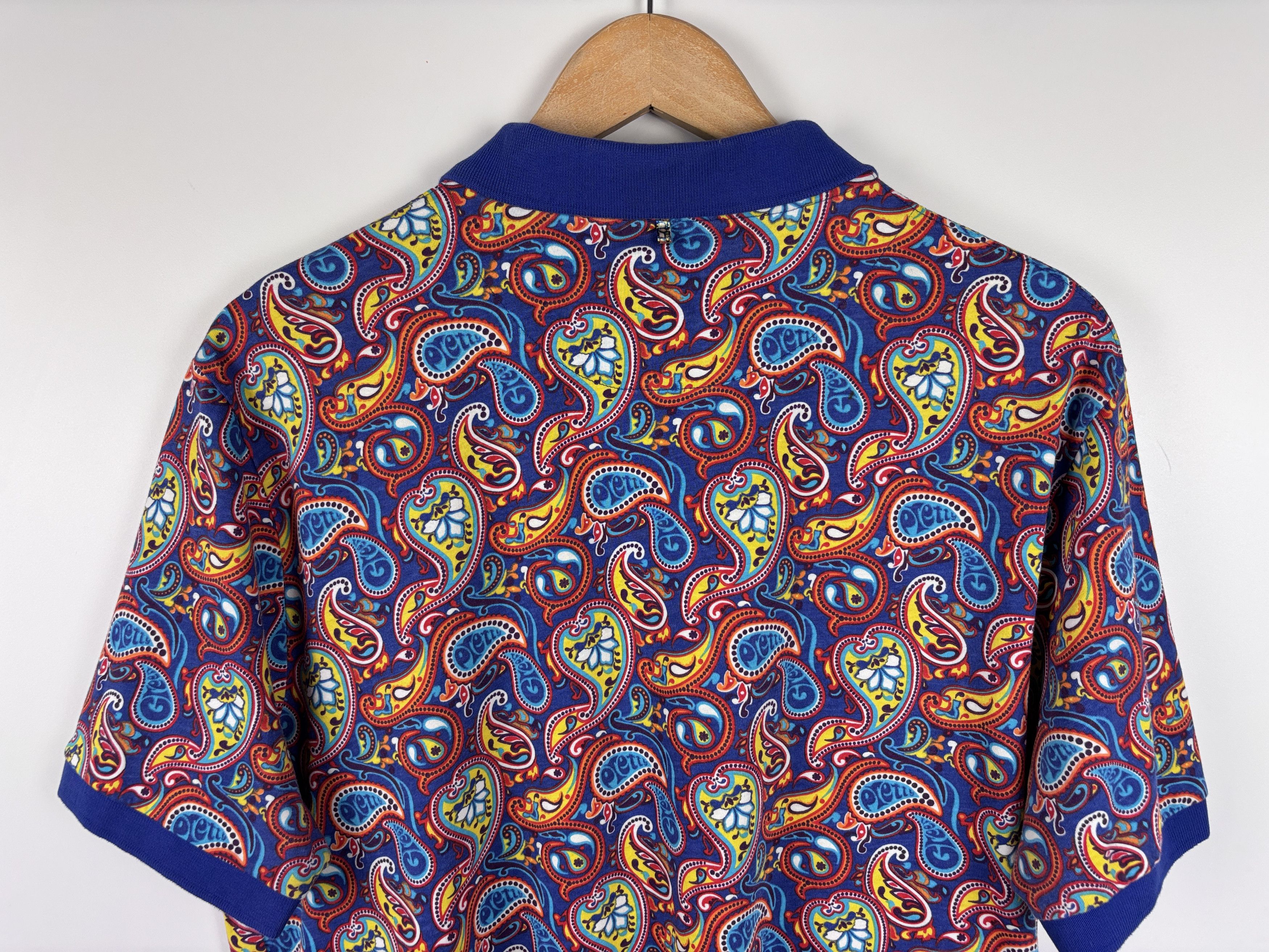 Pretty Green Pretty Green Paisley Print Polo T-Shirt Multicolor Size XL Size US XL / EU 56 / 4 - 6 Thumbnail