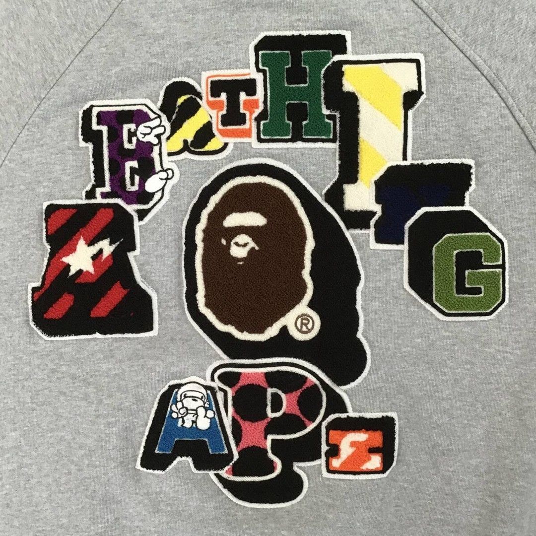 Bape BAPE LOGO Sweat varsity jacket a bathing ape NIGO Size US S / EU 44-46 / 1 - 5 Thumbnail