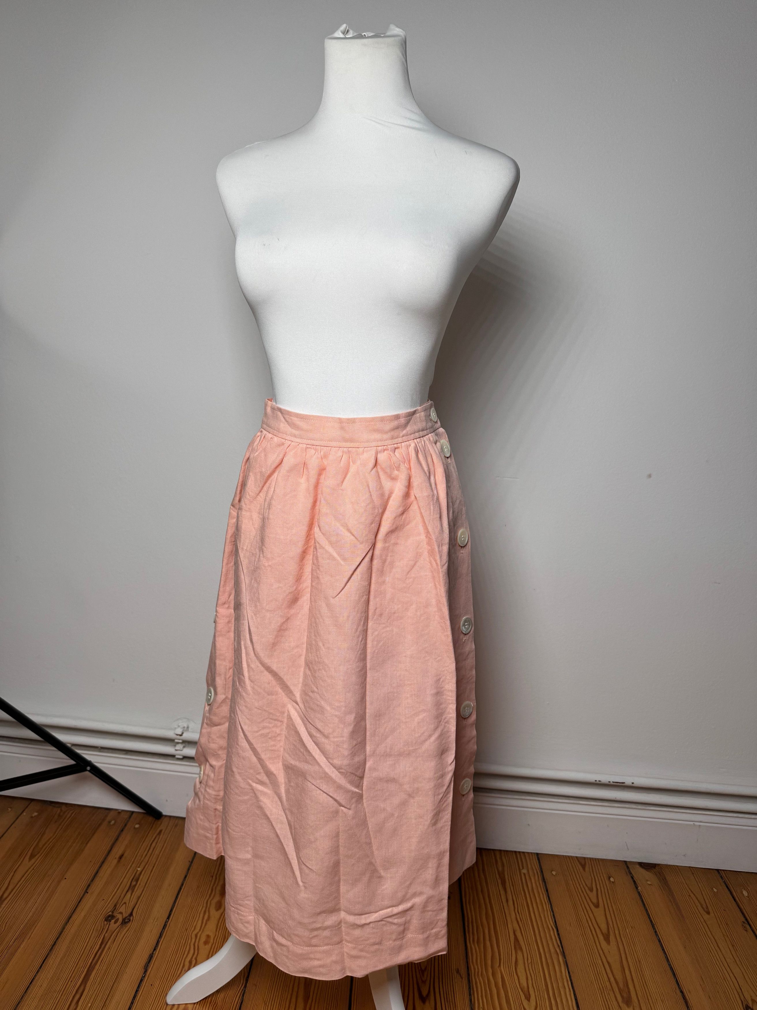 Other Vintage Yves Saint Laurent Wool Skirt Pink M Size 30" / US 8 / IT 44 - 1 Thumbnail