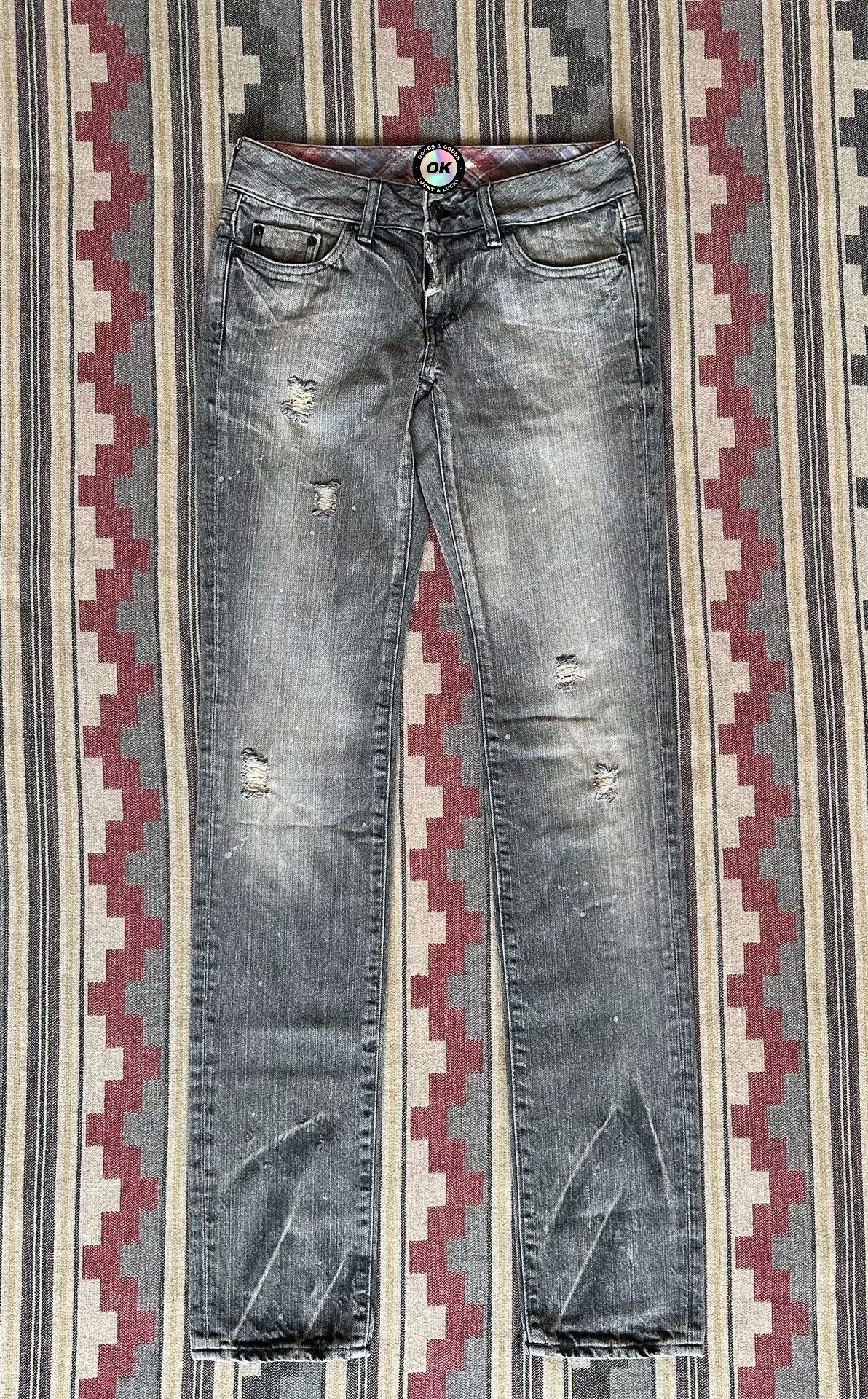 Purple Brand Vintage Distressed Wash Ripped Denim Pants Size 24" / US 00 / IT 34 - 1 Thumbnail