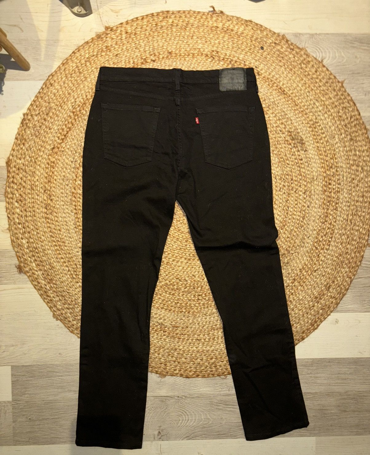 Levi's Levi 514 BLACK DENIM original riveted Size US 34 / EU 50 - 2 Thumbnail