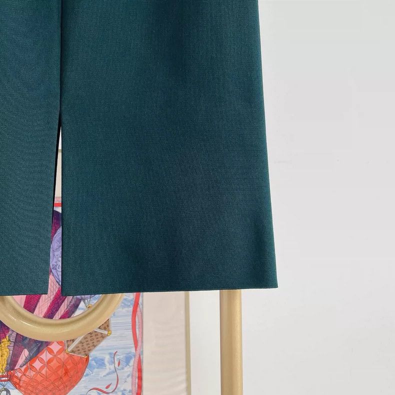 Givenchy Givenchy Green Midi Skirt Size S / US 4 / IT 40 - 4 Thumbnail