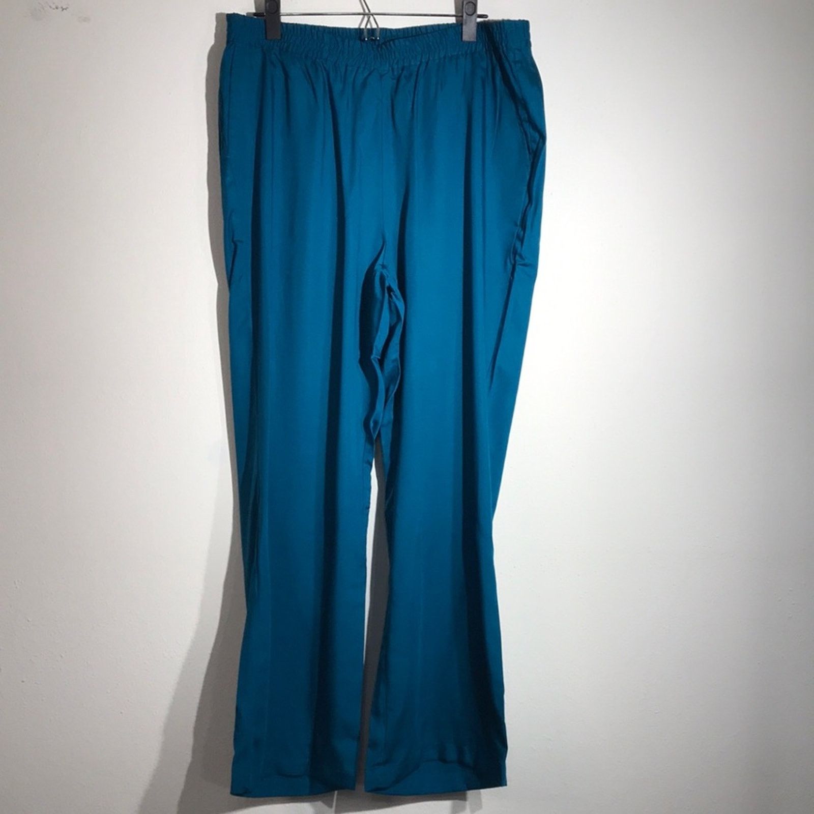 Other Jessica London Blue Straight Leg Pull-on Pants Size 18W NWT Size 40" / US 18 - 2 Thumbnail
