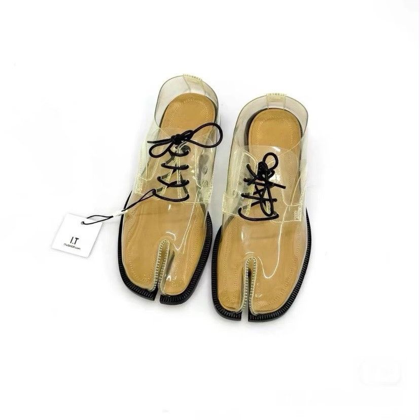 Maison Margiela Maison Margiela Tabi split-toe PVC derby shoes Size US 5 / IT 35 - 1 Thumbnail