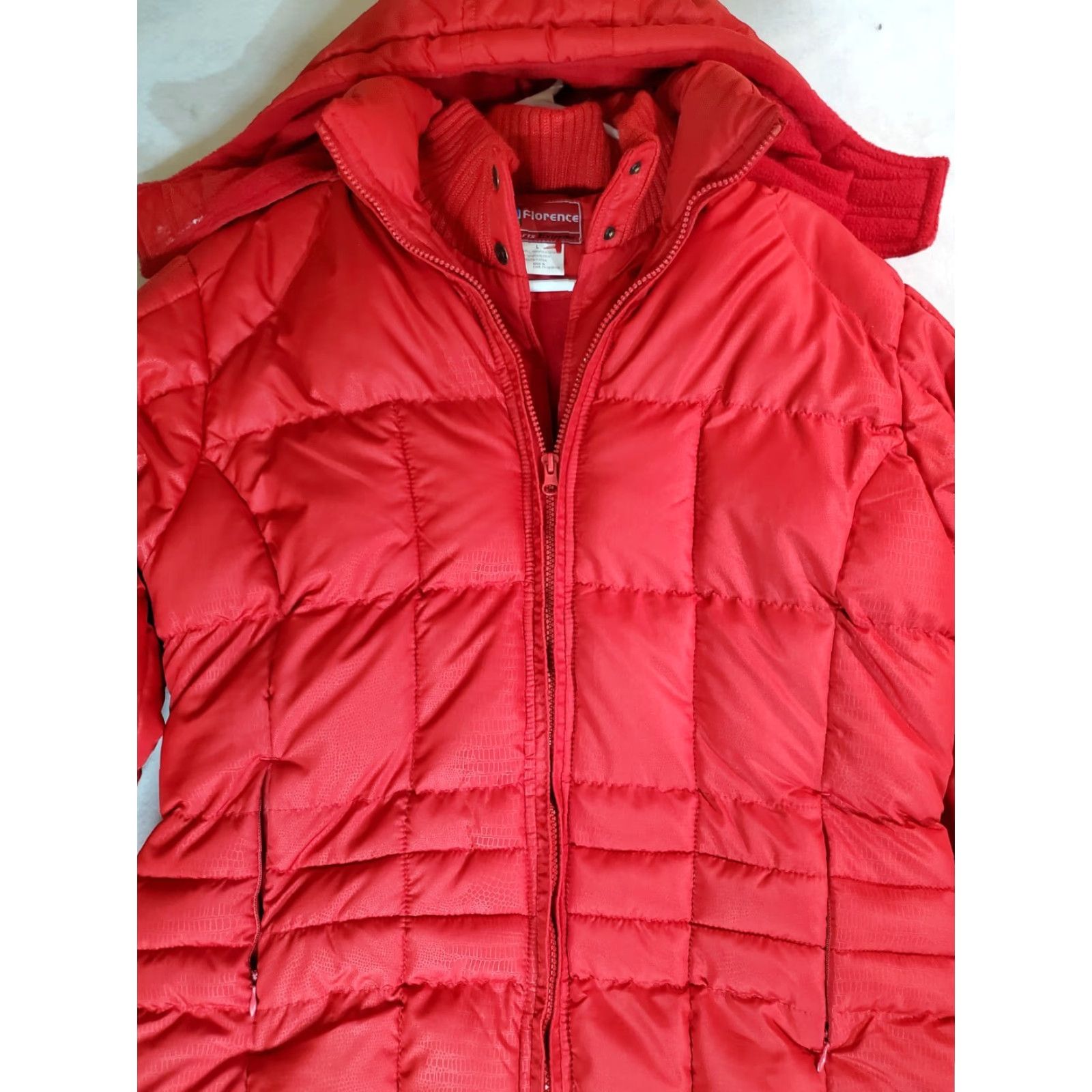 Vintage VINTAGE FLORENCE Extreme Womens Weatherproof Ski Jacket Heavy Lined Hooded Sz Large Red Softshell Parka 90s Womens Jacket/Coat/Outerwear Size L / US 10 / IT 46 - 2 Thumbnail