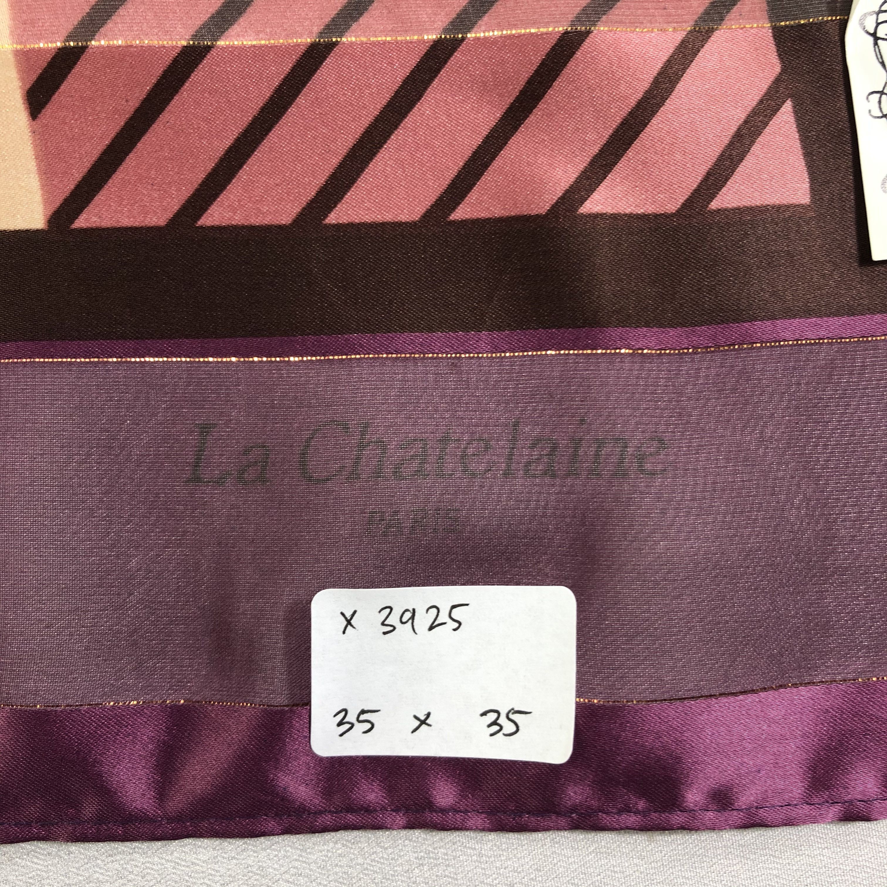 Vintage Vintage La Chatelaine Silk Scarf Size ONE SIZE - 6 Thumbnail