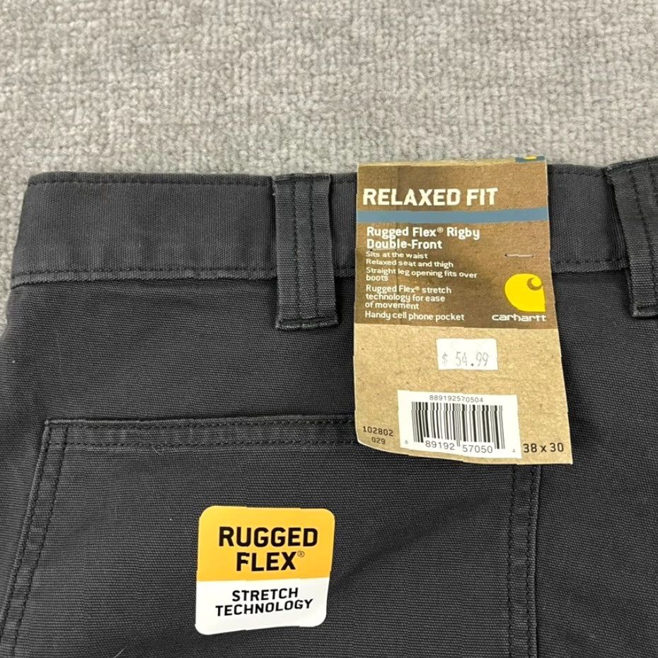 Carhartt Carhartt Rigby Double Front Pants Men's 38x30 Stretch Workwear Casual Gray Size US 38 / EU 54 - 3 Thumbnail