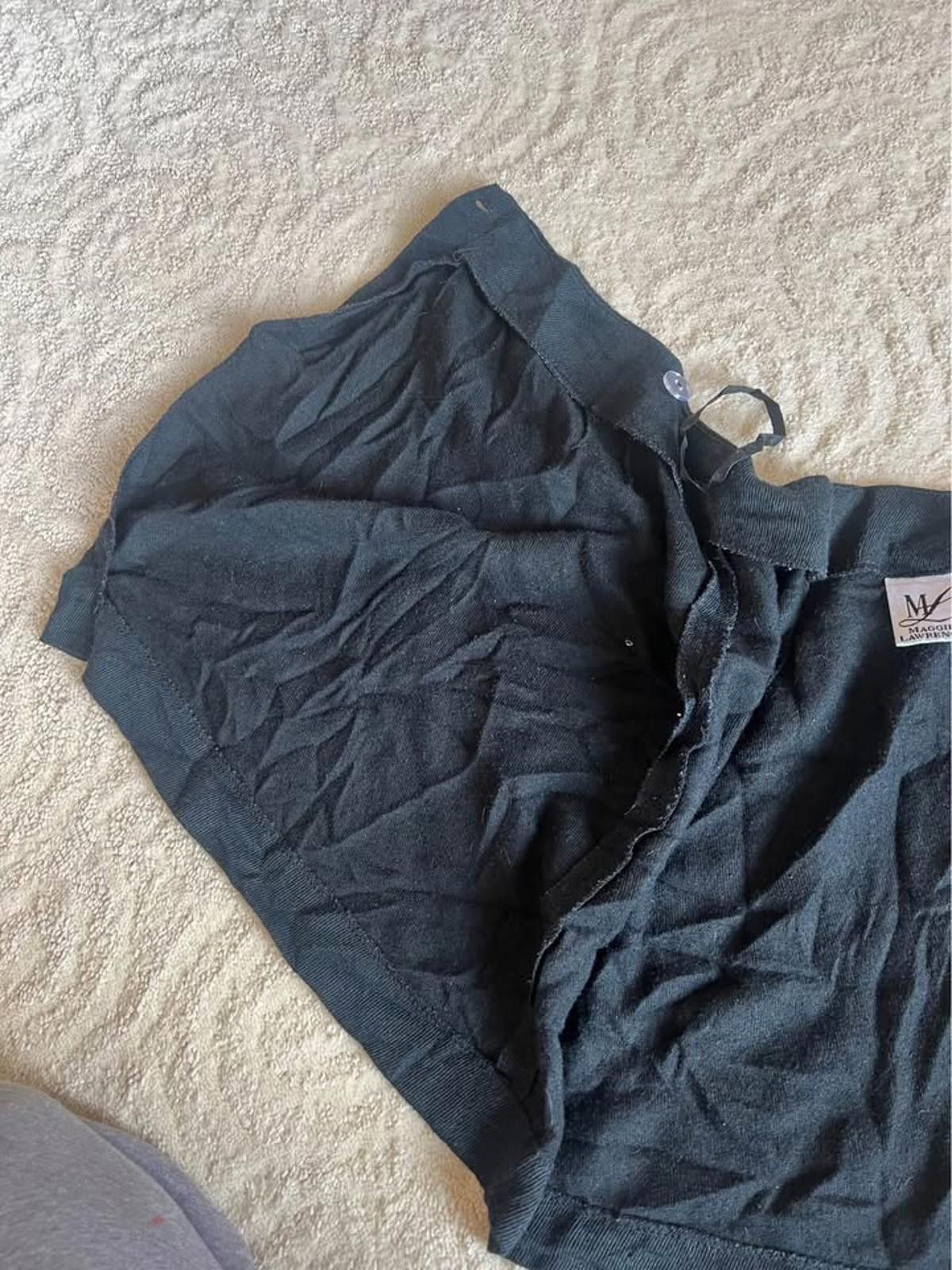 Designer Vintage 80s Maggie Lawrence Black Mini Skirt (Size 4) Size 27" / US 4 / IT 40 - 4 Thumbnail