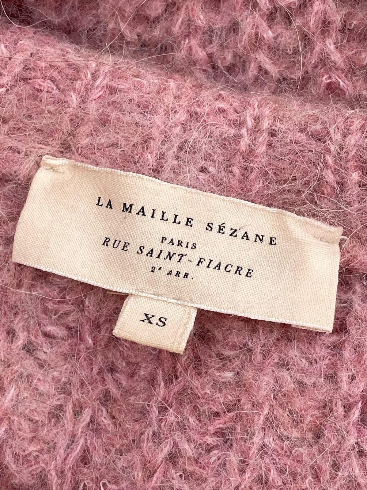 Sezane La Maille Sézane Pink Alpaca Blend Button-Up Raglan Cardigan Size XS / US 0-2 / IT 36-38 - 12 Thumbnail
