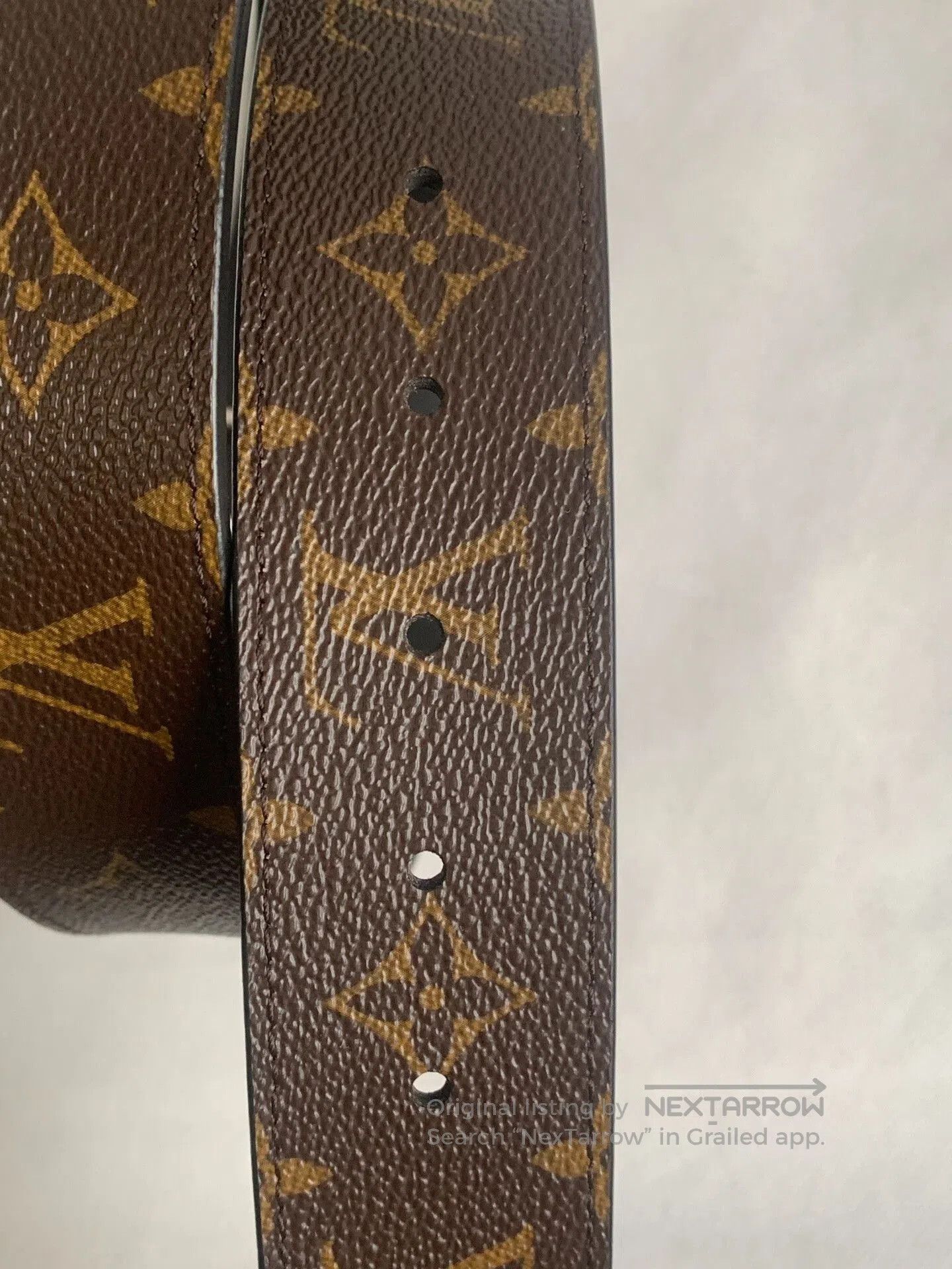 Louis Vuitton Louis Vuitton Men's Black Logo Belt. Size ONE SIZE - 2 Thumbnail