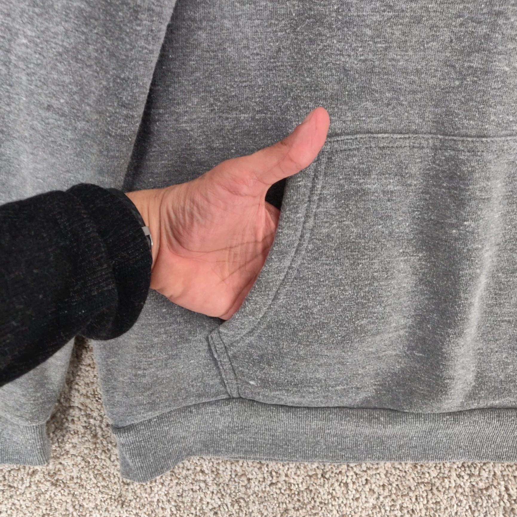 Marine Layer Marine Layer Hoodie Mens Large Gray Retro Stripe Pullover Made USA Soft Fleece Size US L / EU 52-54 / 3 - 4 Thumbnail