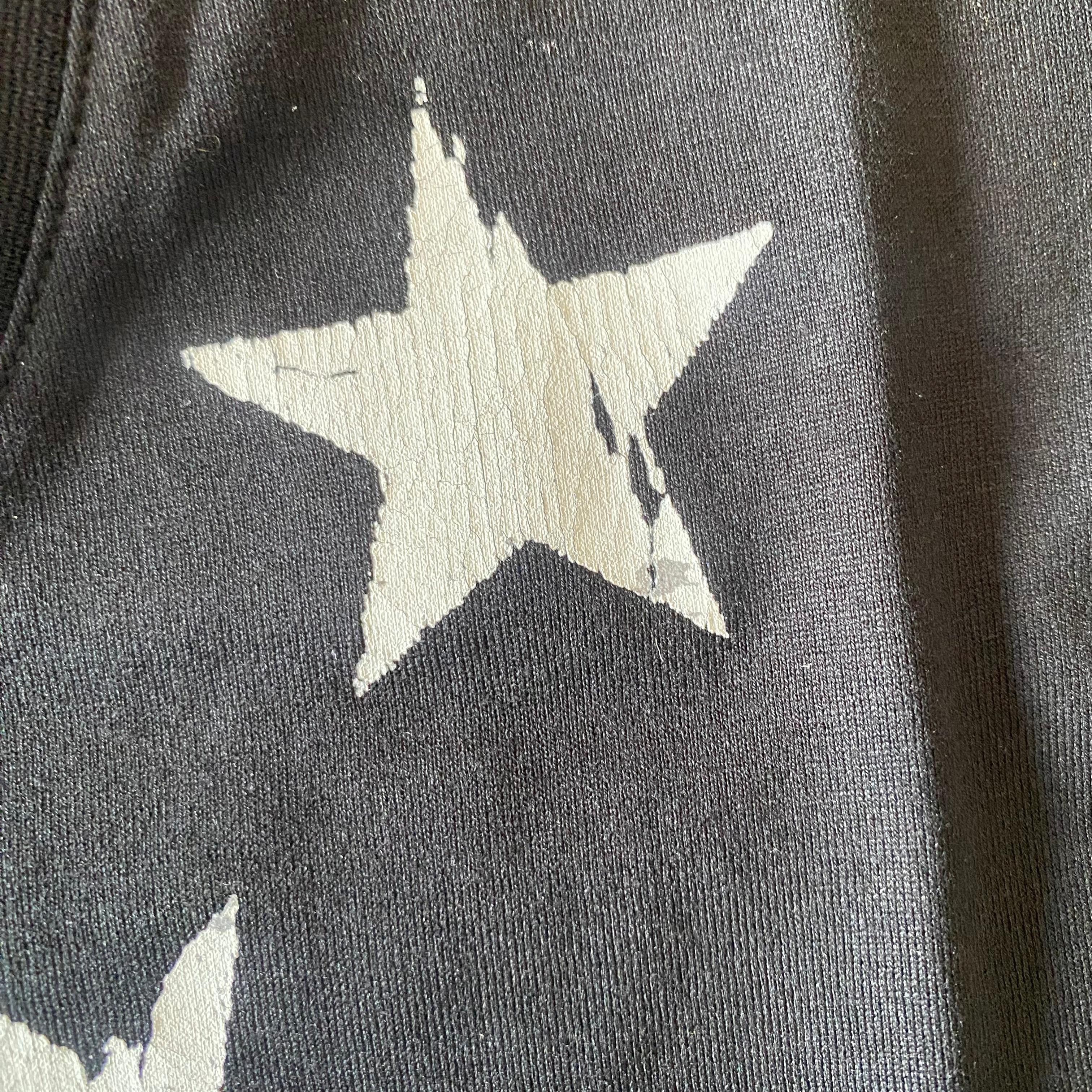 Givenchy Black and White Cracked Stars T-Shirt Size US XS / EU 42 / 0 - 6 Thumbnail