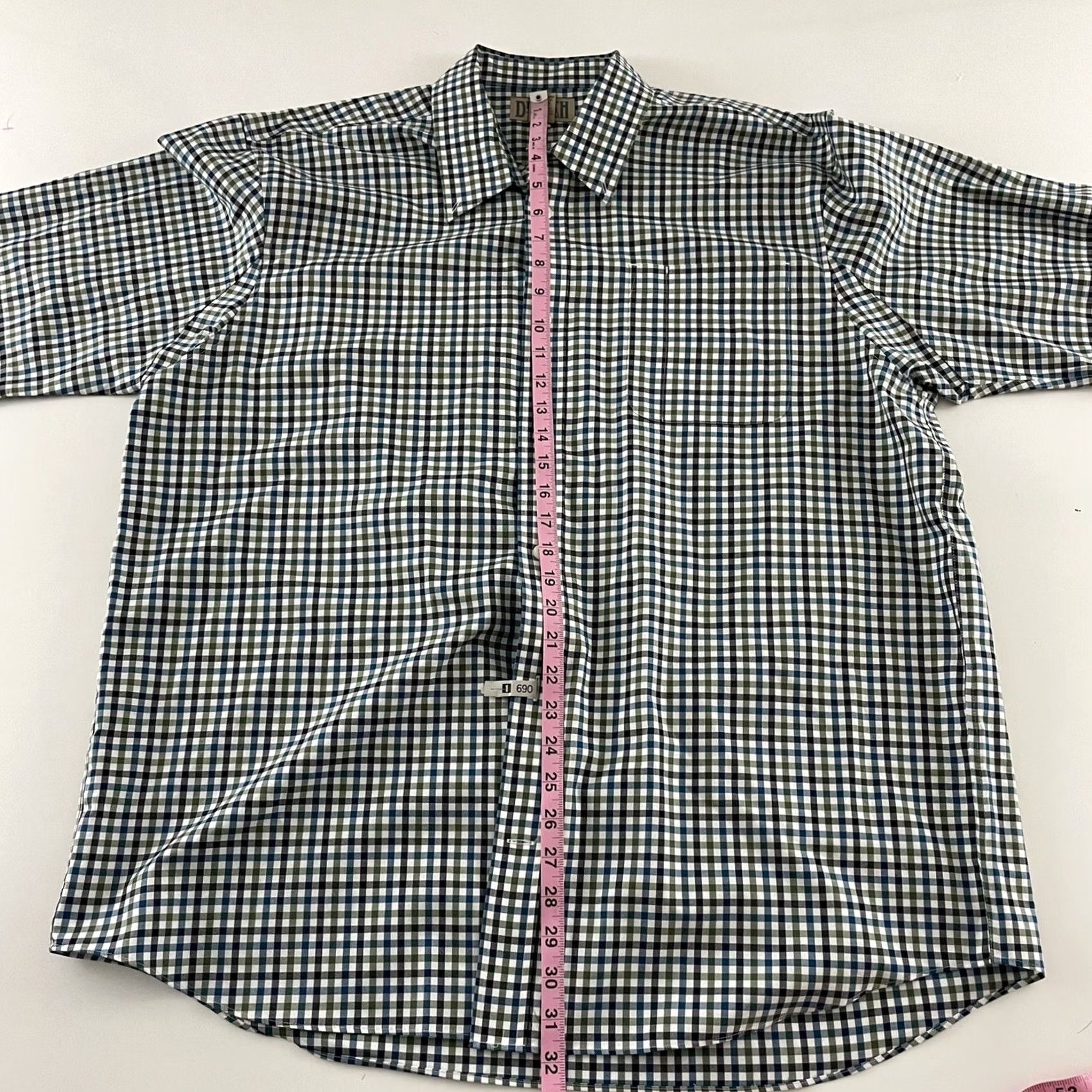 CO Duluth Short Sleeve Plaid Button-Up Shirt Mens XL Green White Blue Centennial Plaid? Size US XL / EU 56 / 4 - 4 Thumbnail
