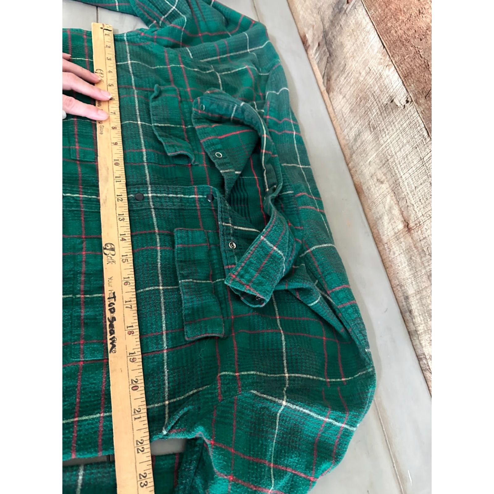 Eddie Bauer Eddie Bauer Mens Shirt Medium Green Plaid Pocketed Long Sleeve Cotton Flannel Shirt Size US M / EU 48-50 / 2 - 7 Thumbnail
