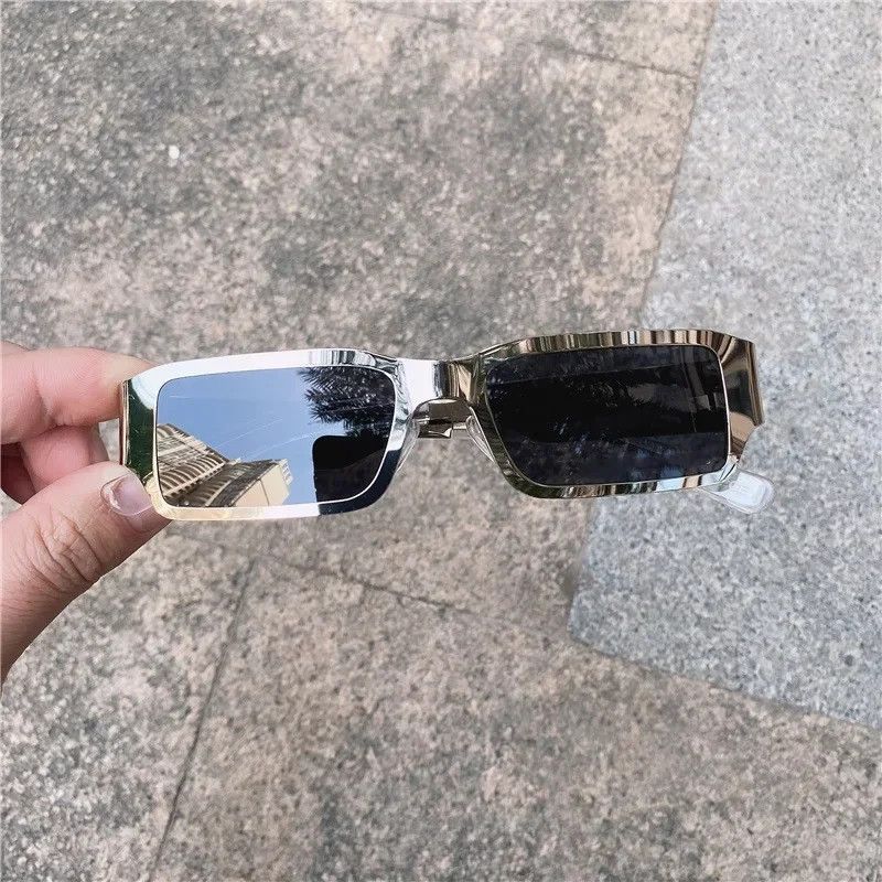 Japanese Brand Silver square sunglasses uv Size ONE SIZE - 2 Thumbnail