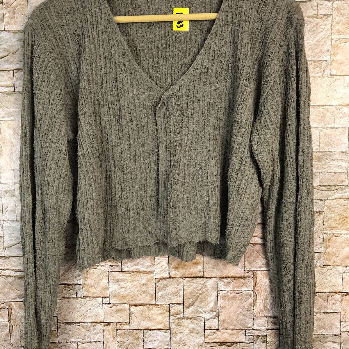 Homespun Knitwear × Japanese Brand Japanese Brand Grey Cardigan Knitwear #A783 Size M / US 6-8 / IT 42-44 - 3 Thumbnail