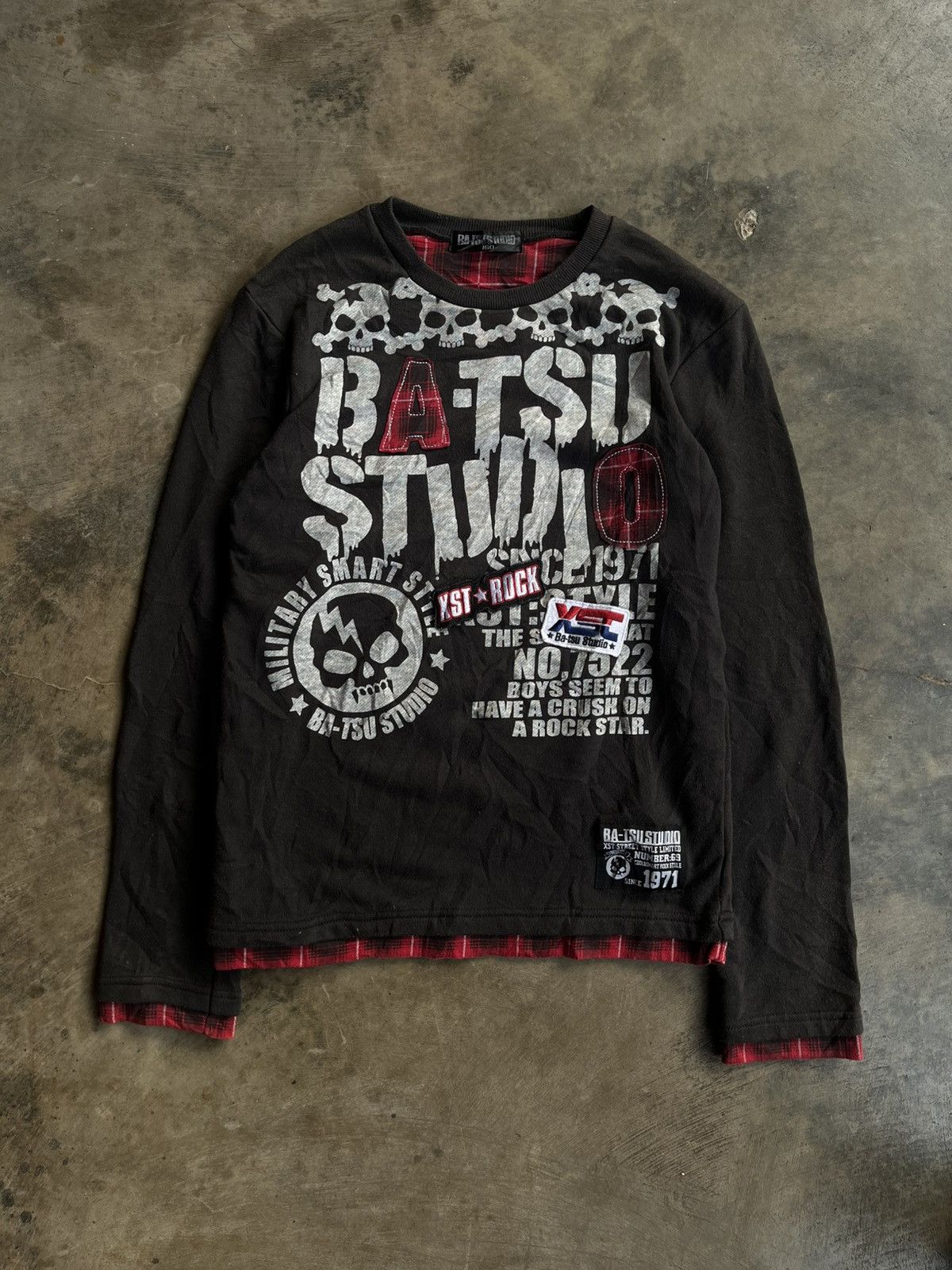 JAPANESE BA-TSU POEM DOUBLE LAYER GOTHIC SEDITIONARIES PUNK