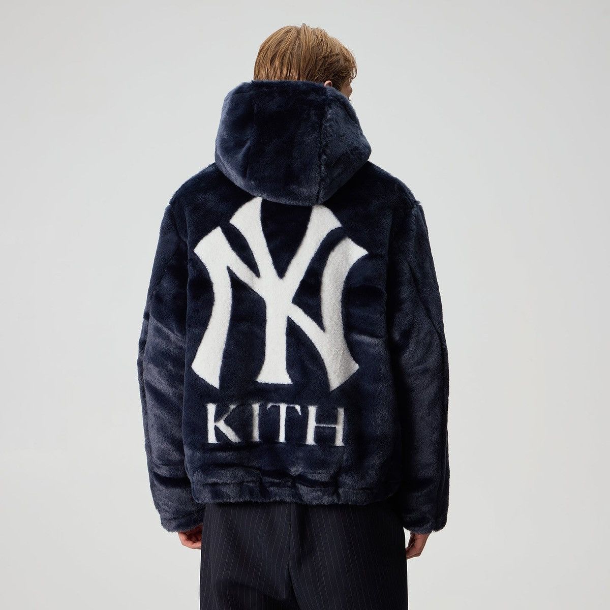 Kith × New York Yankees Kith for the NY Yankees Faux Fur Jacquard Jaysen Hoodie XL Size US XL / EU 56 / 4 - 3 Thumbnail
