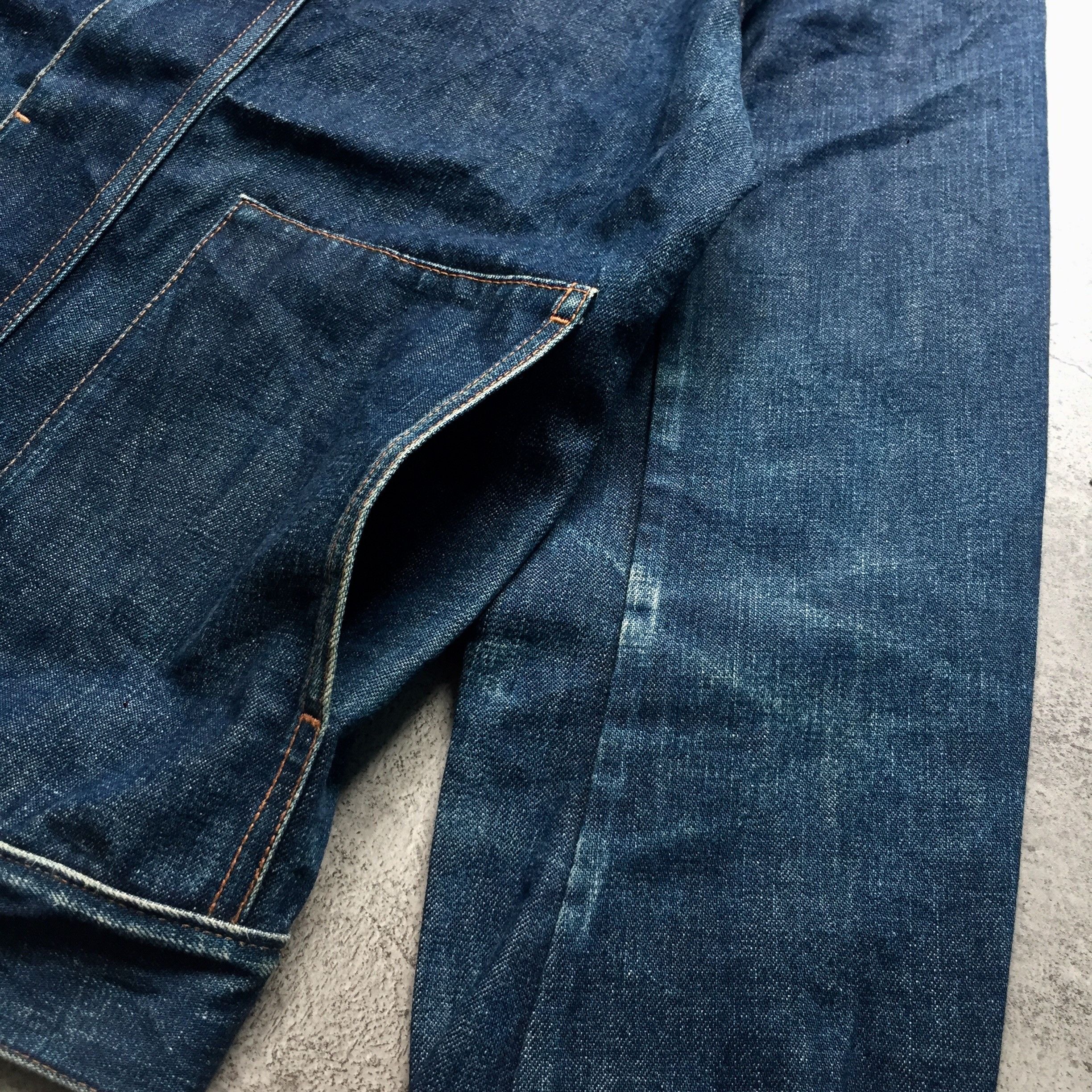 Tsumori Chisato Tsumori Chisato Issey Faded Indigo Denim Jacket Size US M / EU 48-50 / 2 - 5 Thumbnail